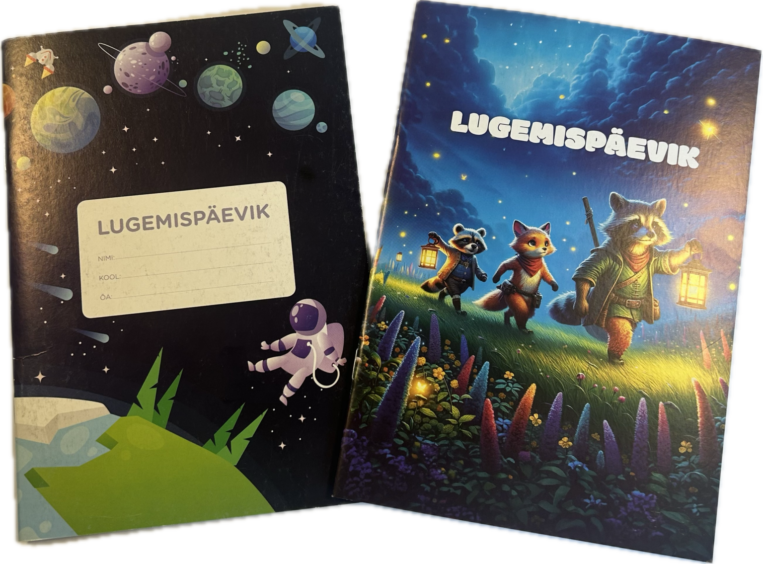 Lugemispäevik erinevad pildid
