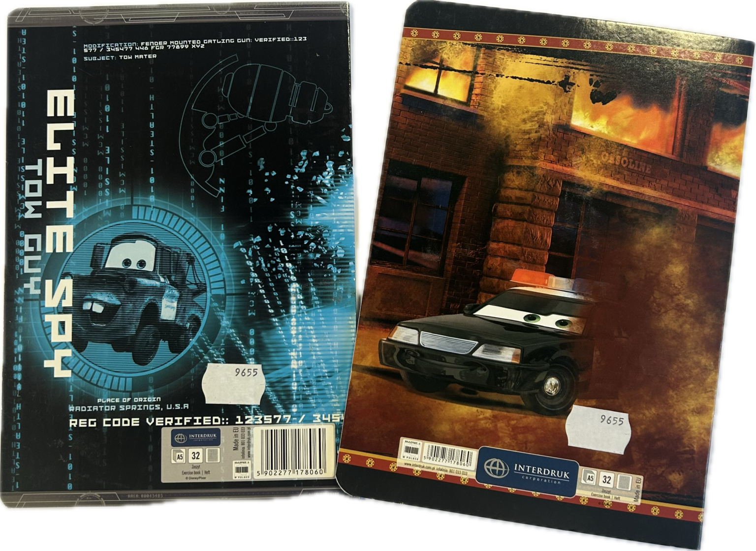 Kaustik A5 5x5ruut Disney Cars 2 32 lehte erinevad kaanepildid SAADAVAL 2TK - Pilt 2