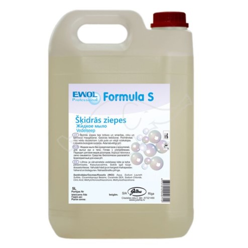 Vedelseep EWOL Formula S lõhnatu ja värvitu 5L