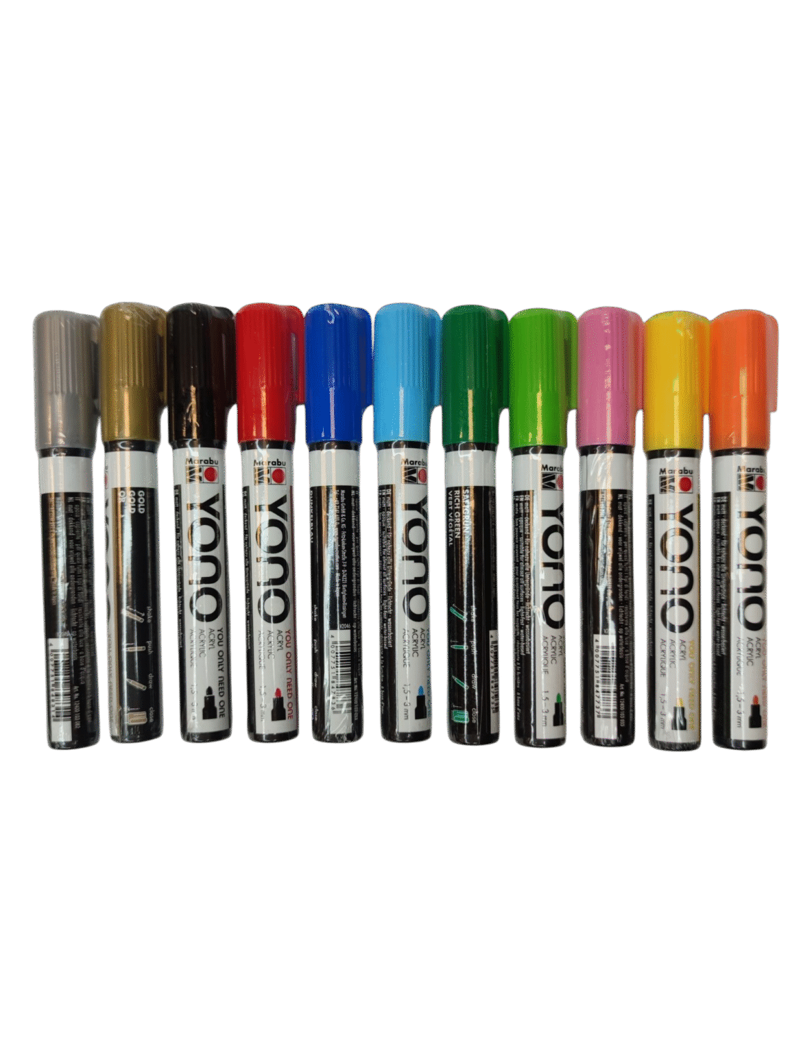 Marker akrüül Yono 1,5-3mm ümar erinevad värvid