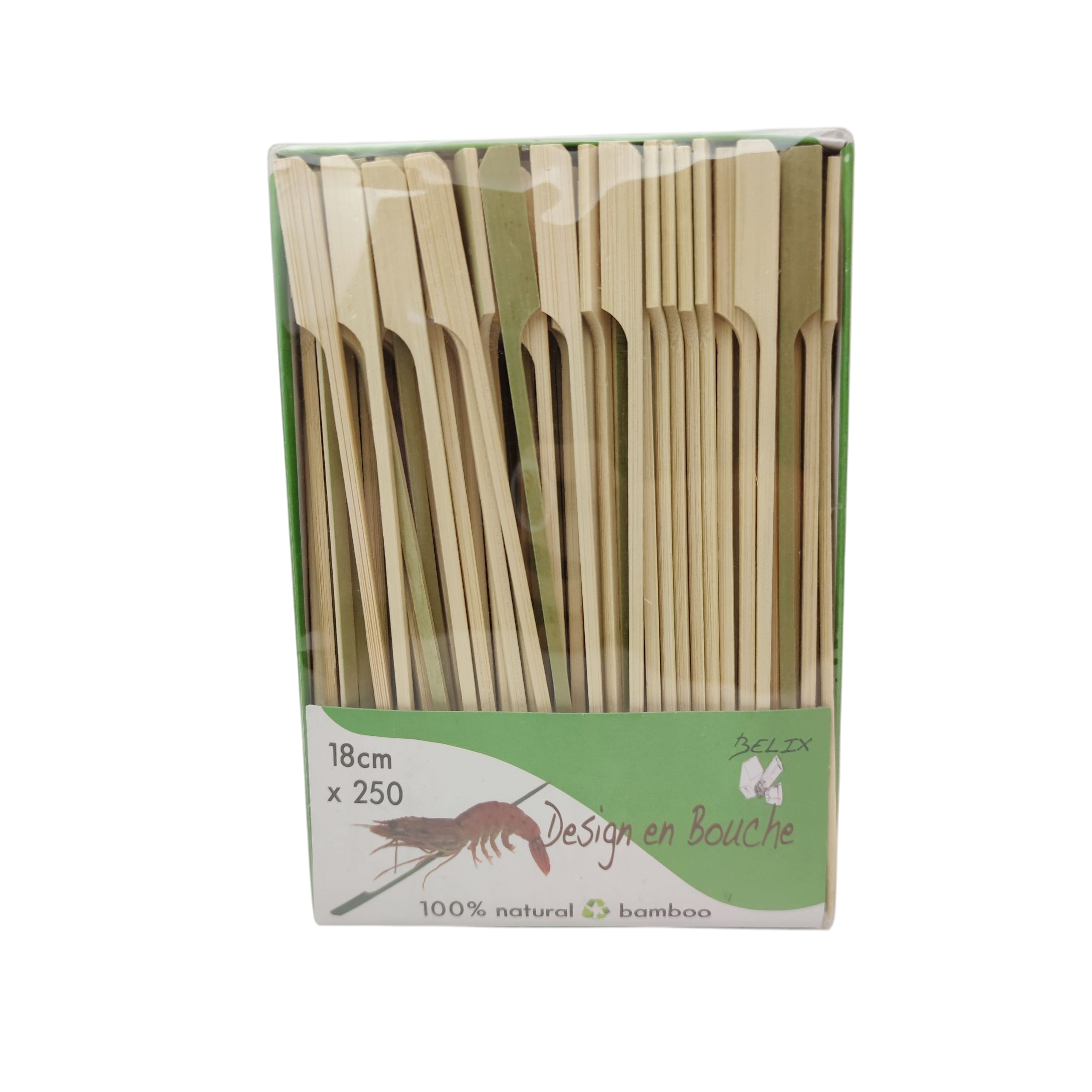 Bambusest suupistetikk 18cm 250tk/pk