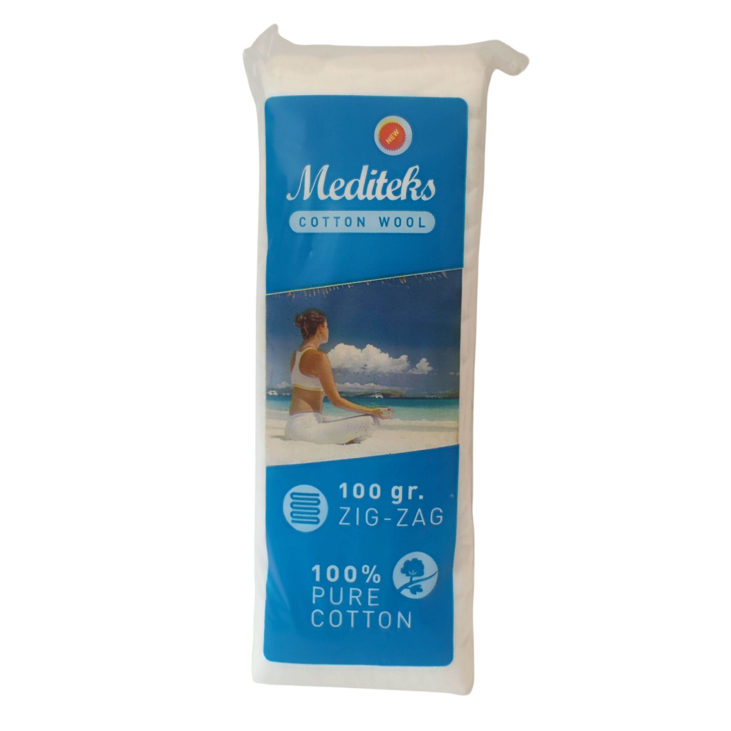 Mediteks Zig-zag vatt, 100g