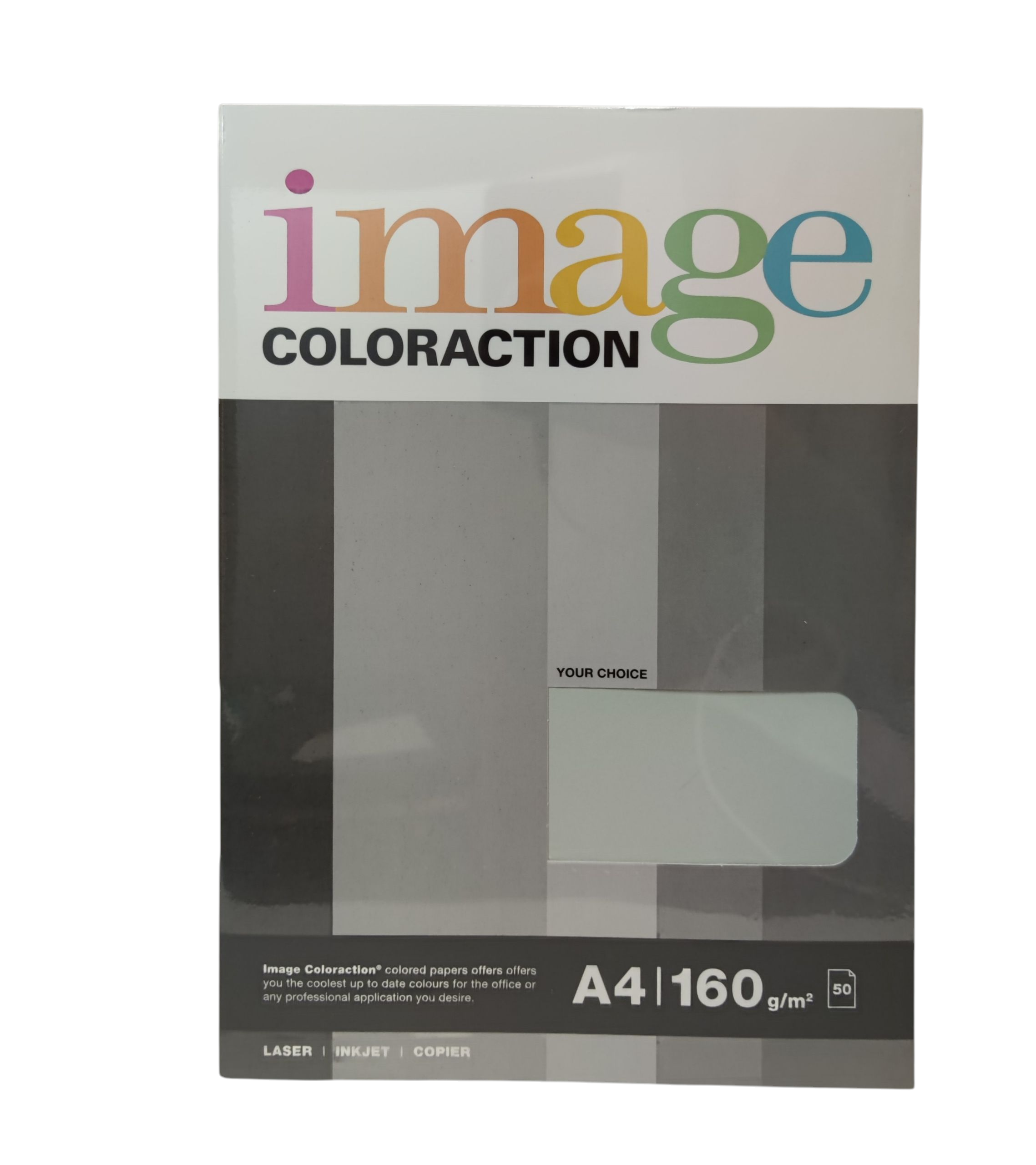 Värviline paber Image Coloraction A4 160g Iceland/Mid Grey 50lk/pk