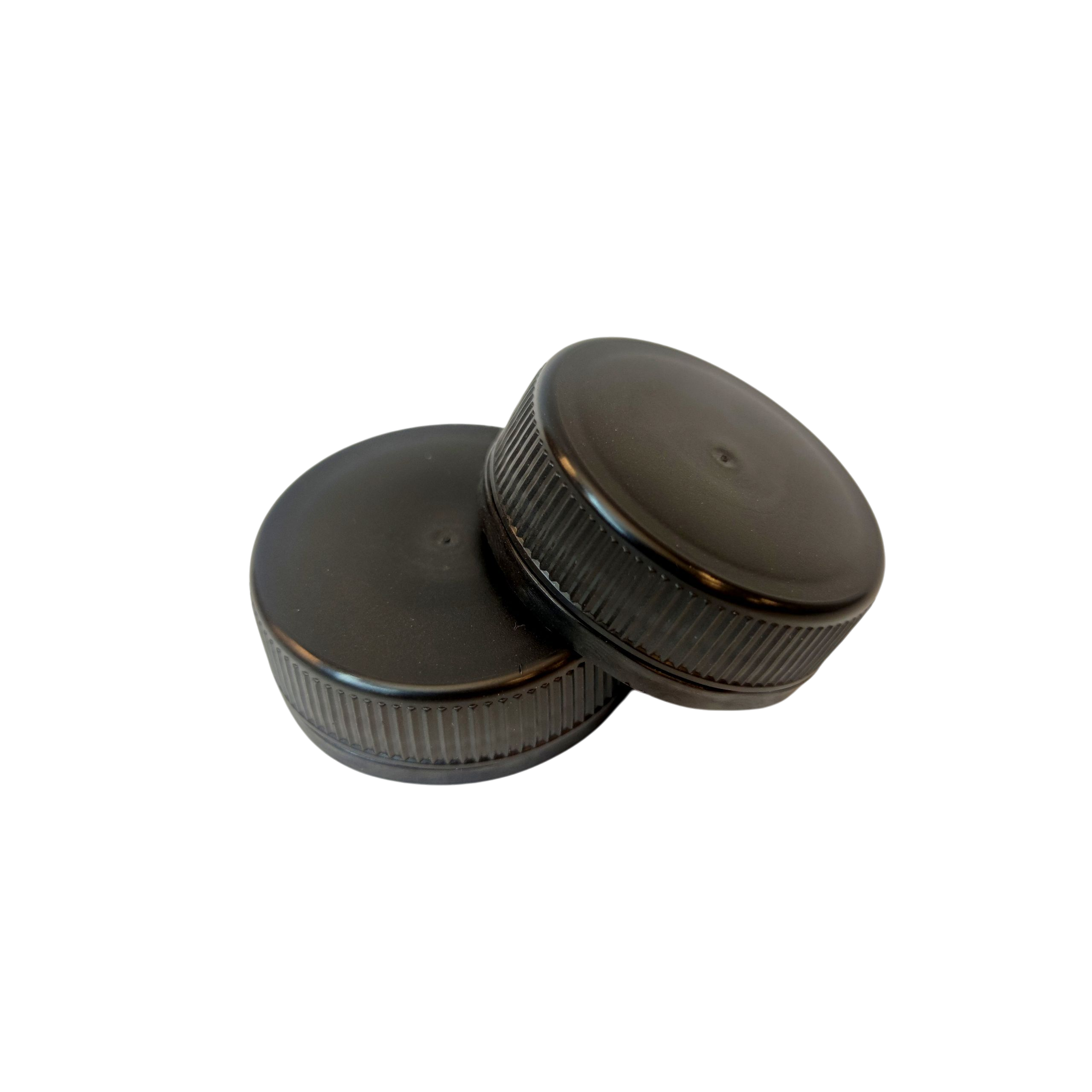 Pudelikork plastpudelile kaelaga 38mm PP valge/must