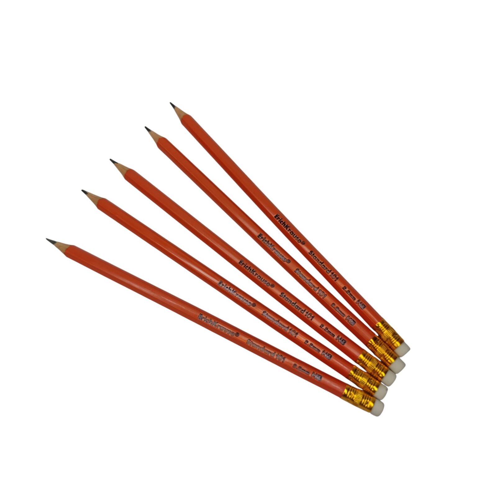 Harilik pliiats kummiga Orange HB puiduvaba