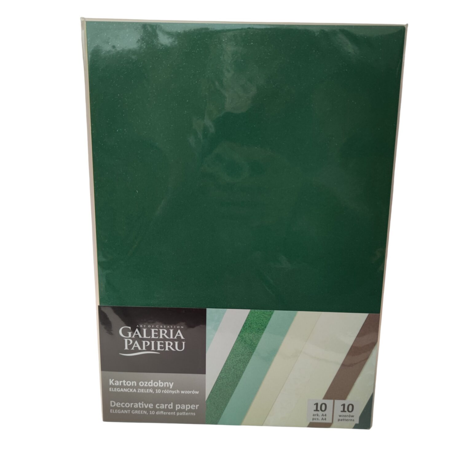 Disainkartongi segupakk A4 10 lehte rohelised toonid