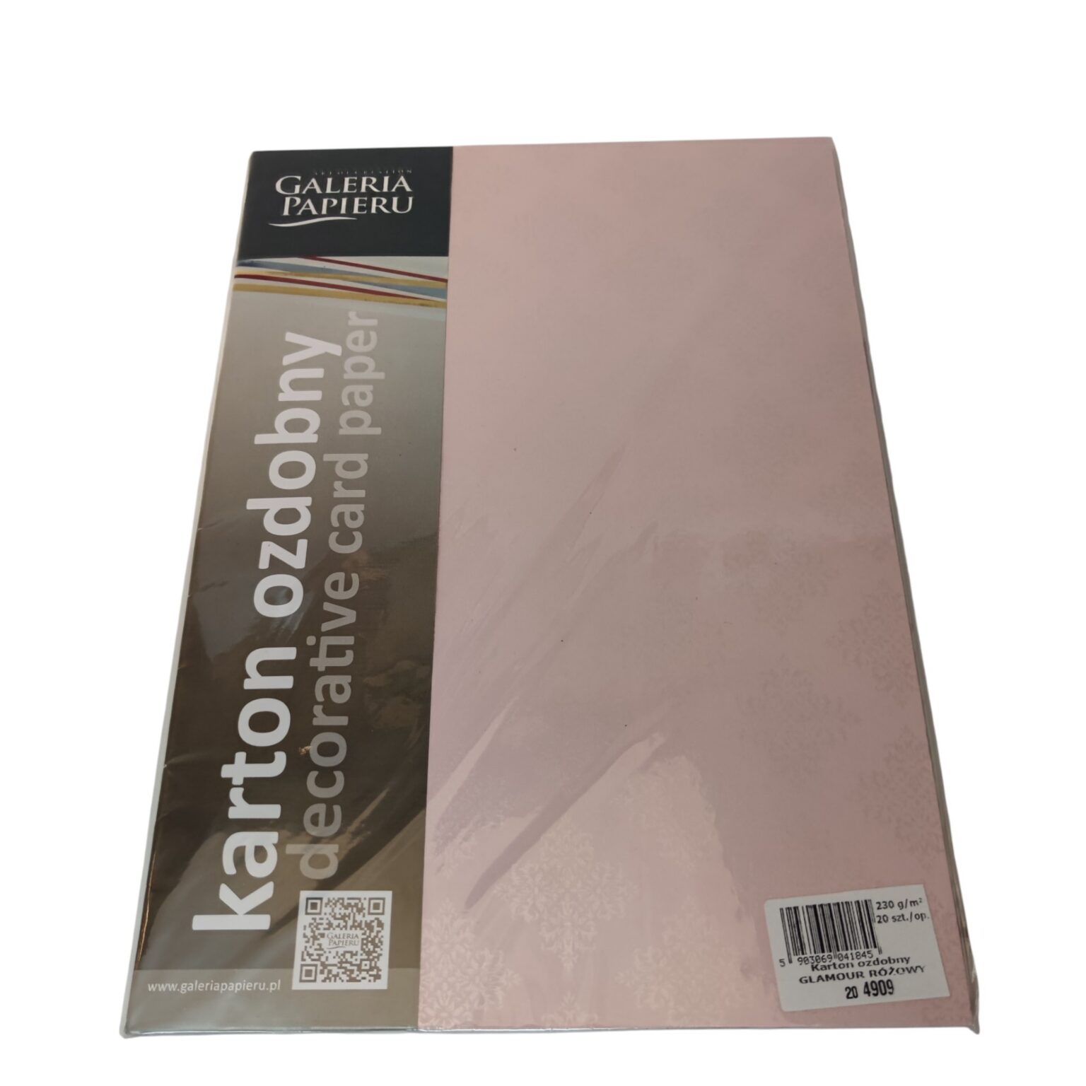 Dekoratiivpaber A4 Galeria Papieru 230g 20lk/pk Glamour Rose - Image 2