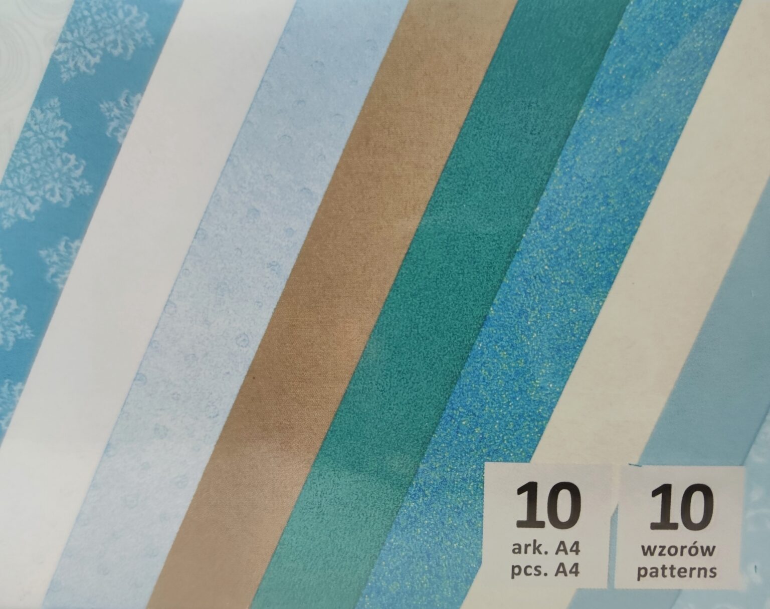 Disainkartongi segupakk A4 10 lehte sinised toonid - Image 2