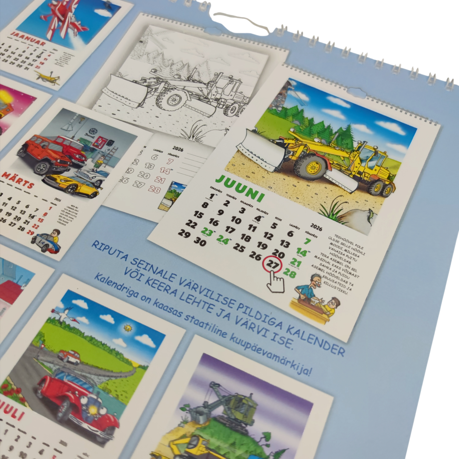 Kalender-Värvivihik poistele - Image 2