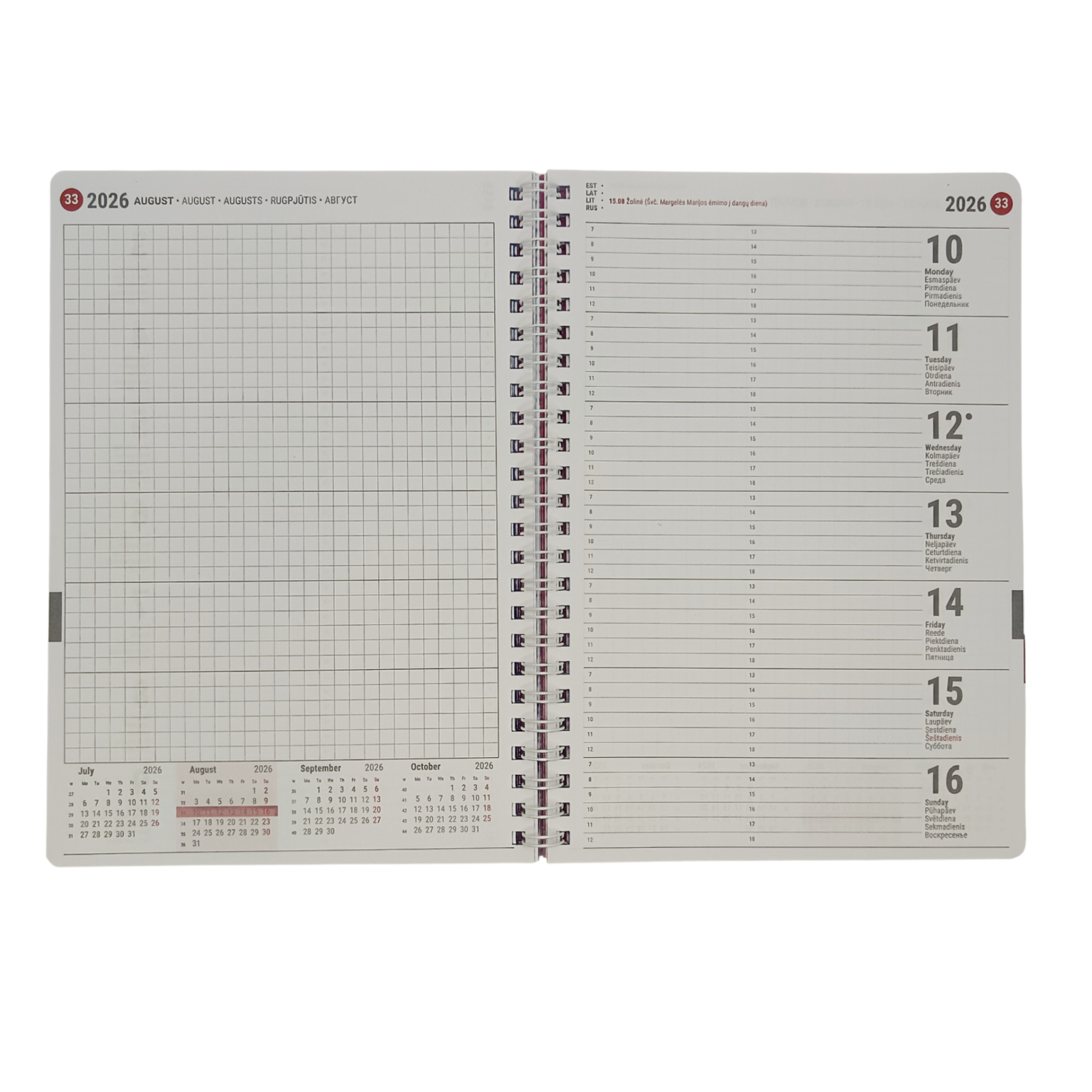 Unika Spiral Kartong Nädal H - Image 2