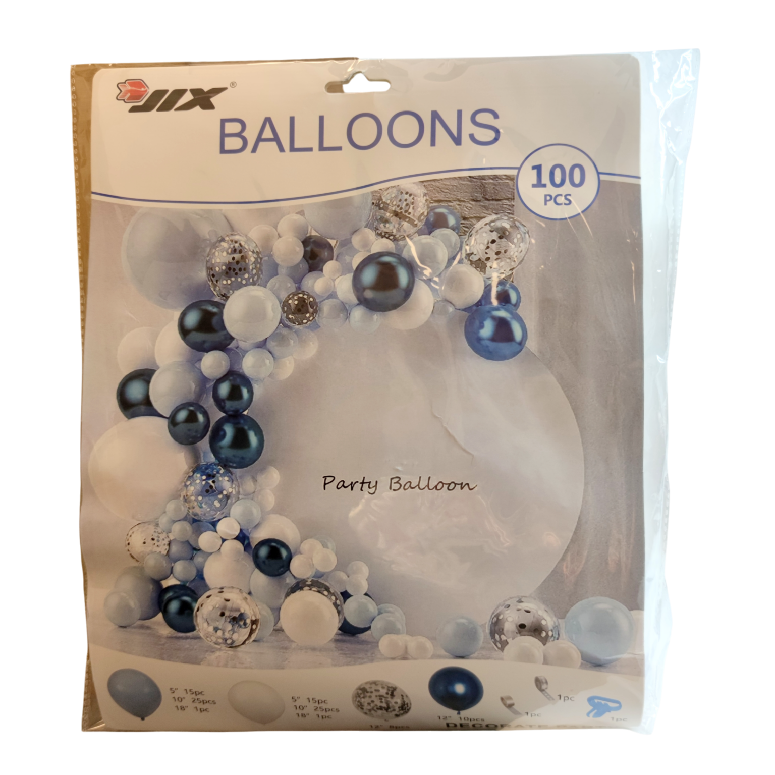 Õhupallidest dekoratsioon komplekt 100tk/pk sinine/roosa