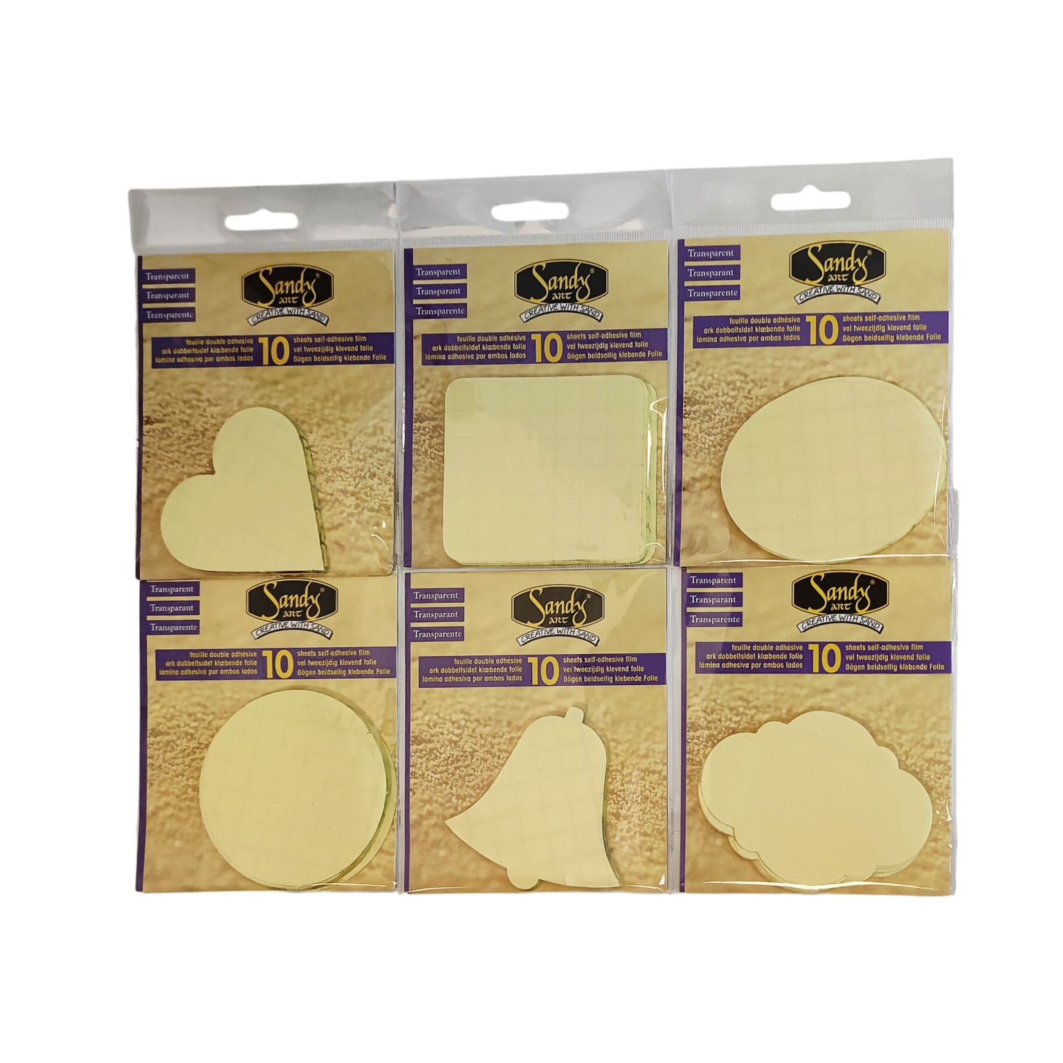 Kahepoolne teip, erinevad kujundid 10tk