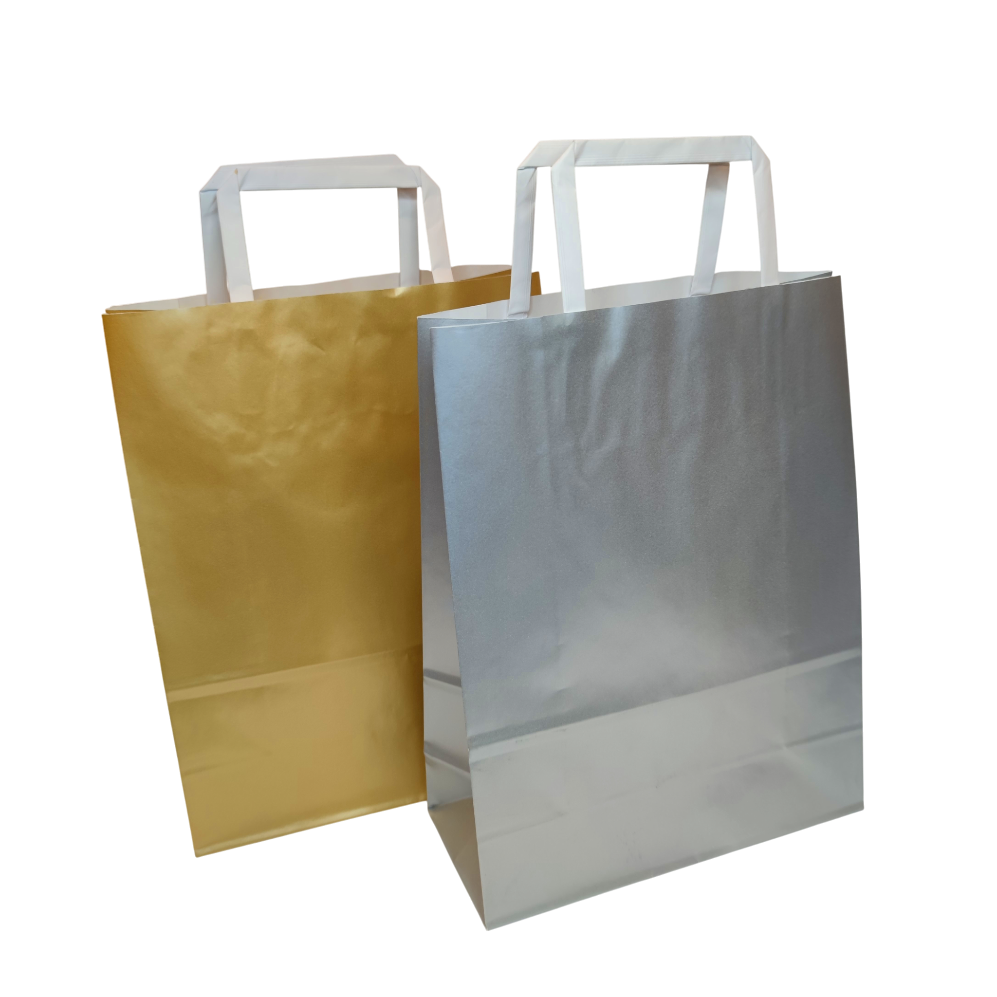 Sangadega kott hõbedane/kuldne 22x10x29