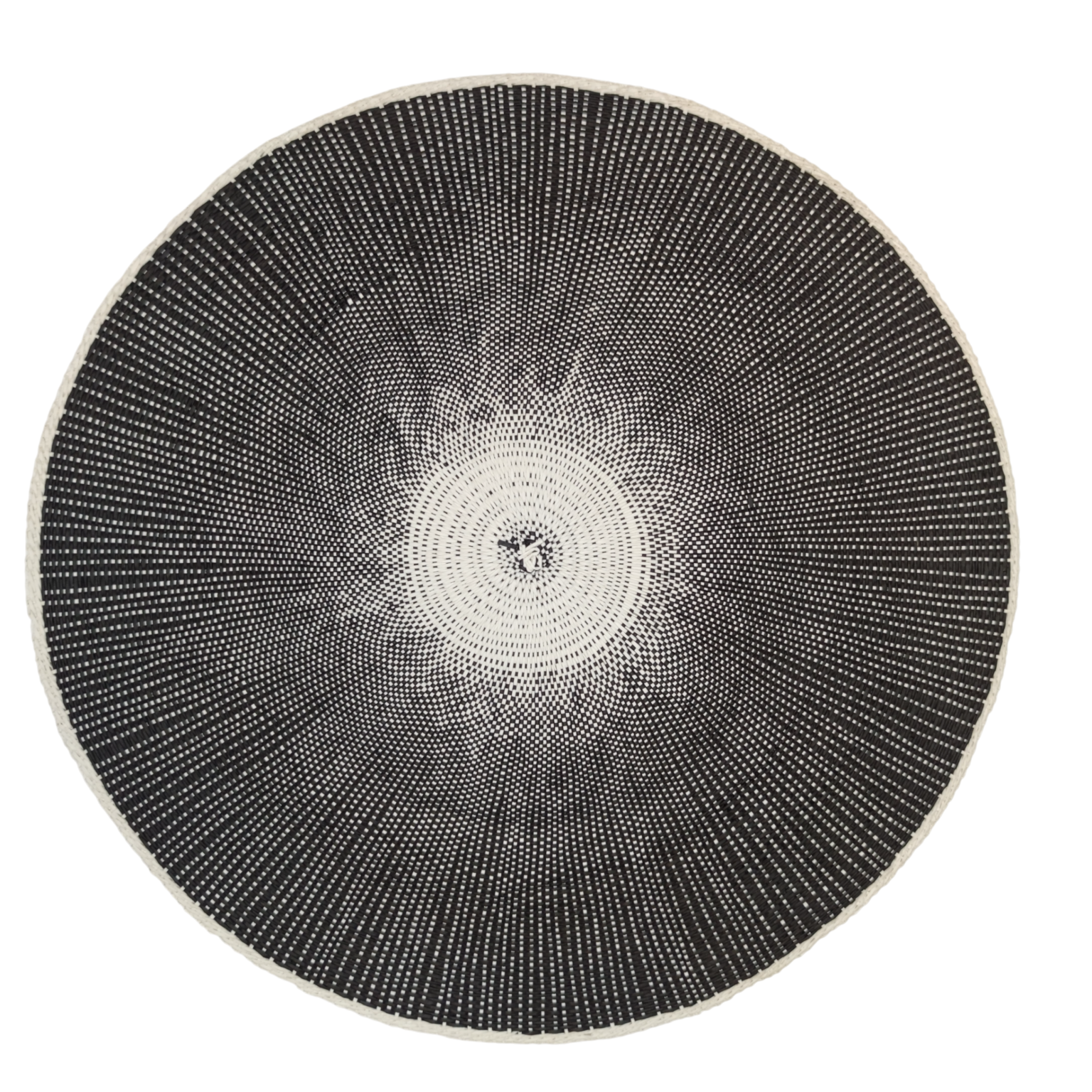 Linik ümar must/valge 38cm