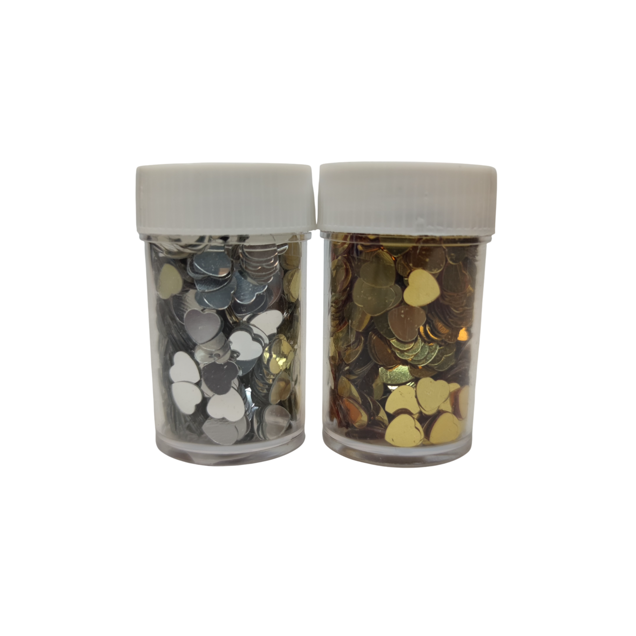 Südamed 12g kuldsed/ hõbedased