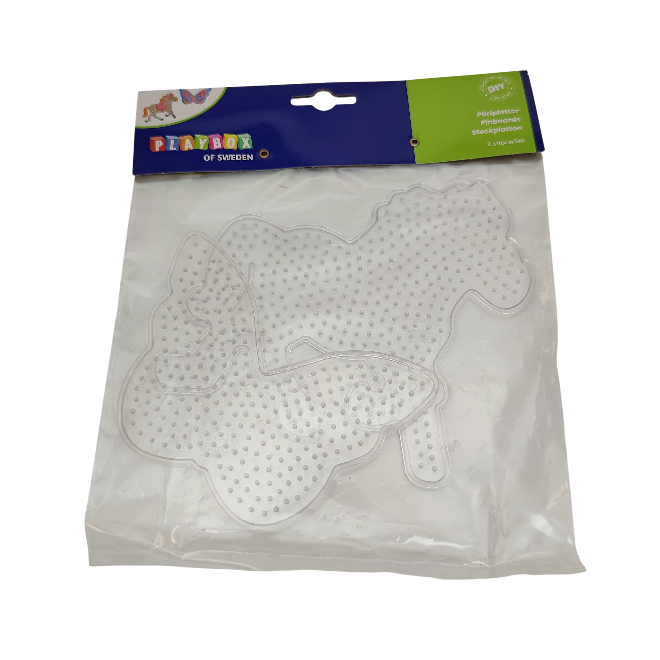 Pärliplaat hobune ja liblikas