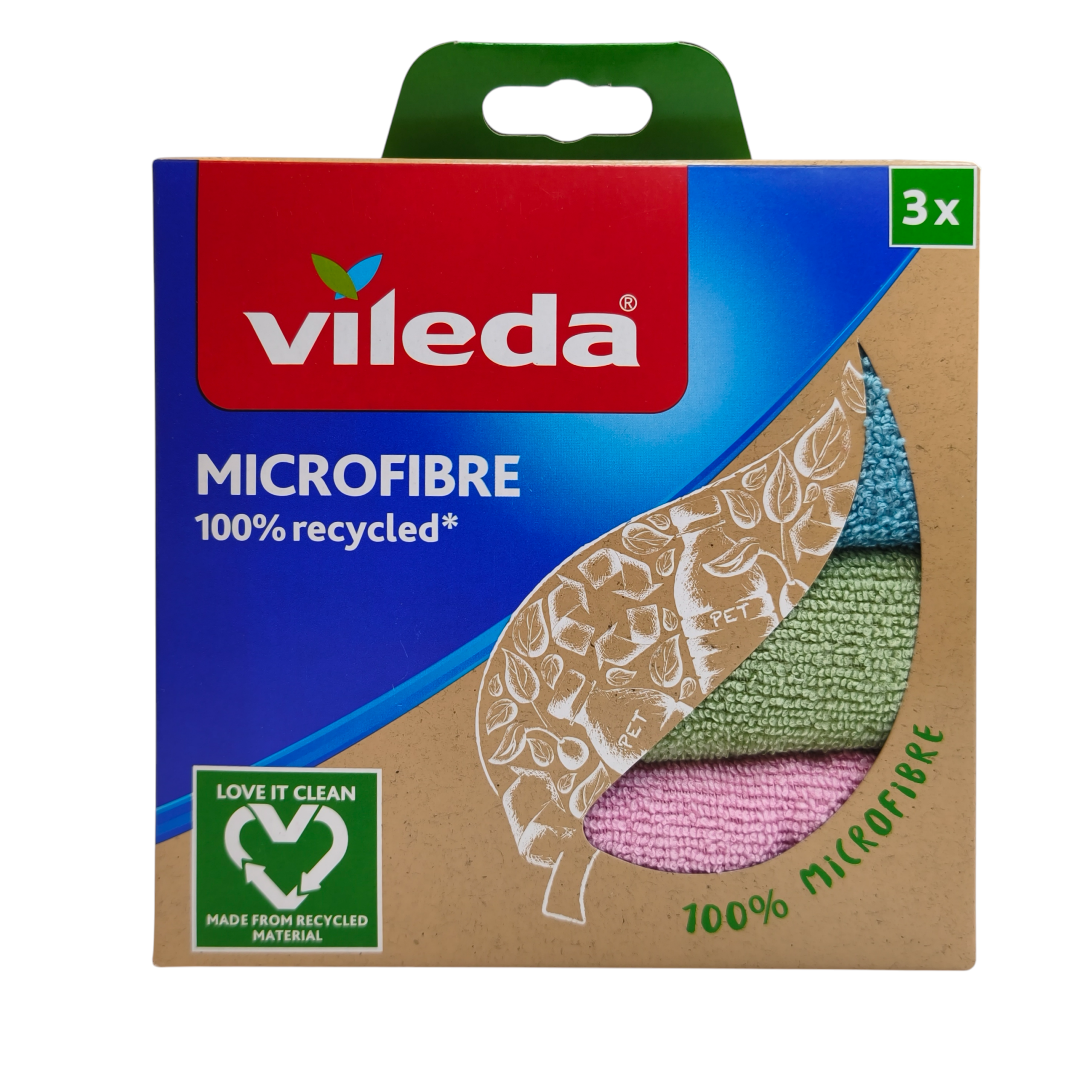VILEDA Mikrokiudlapid värvilised 3tk/pk