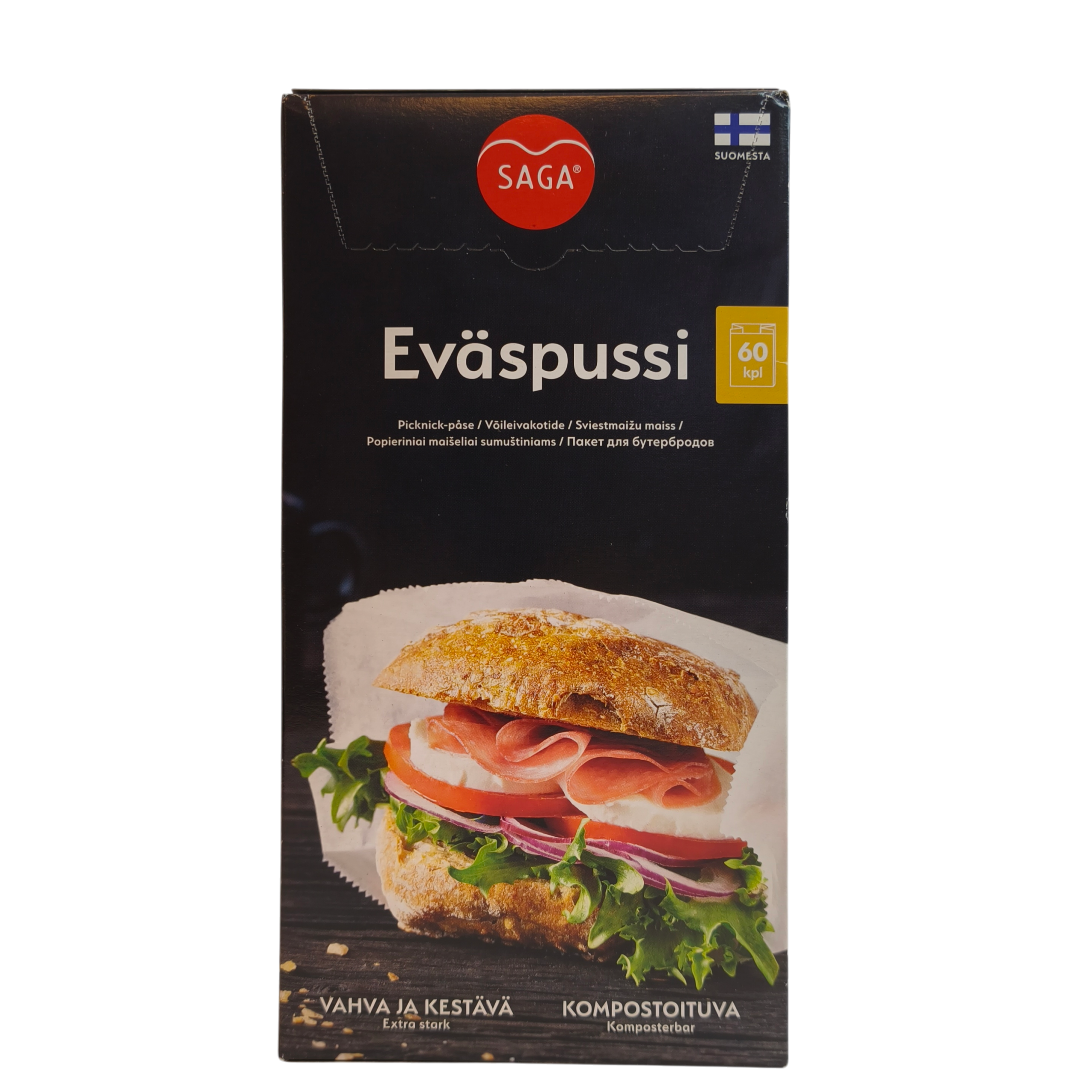 Saga võileivakotid 12,5x23cm 60tk/pk