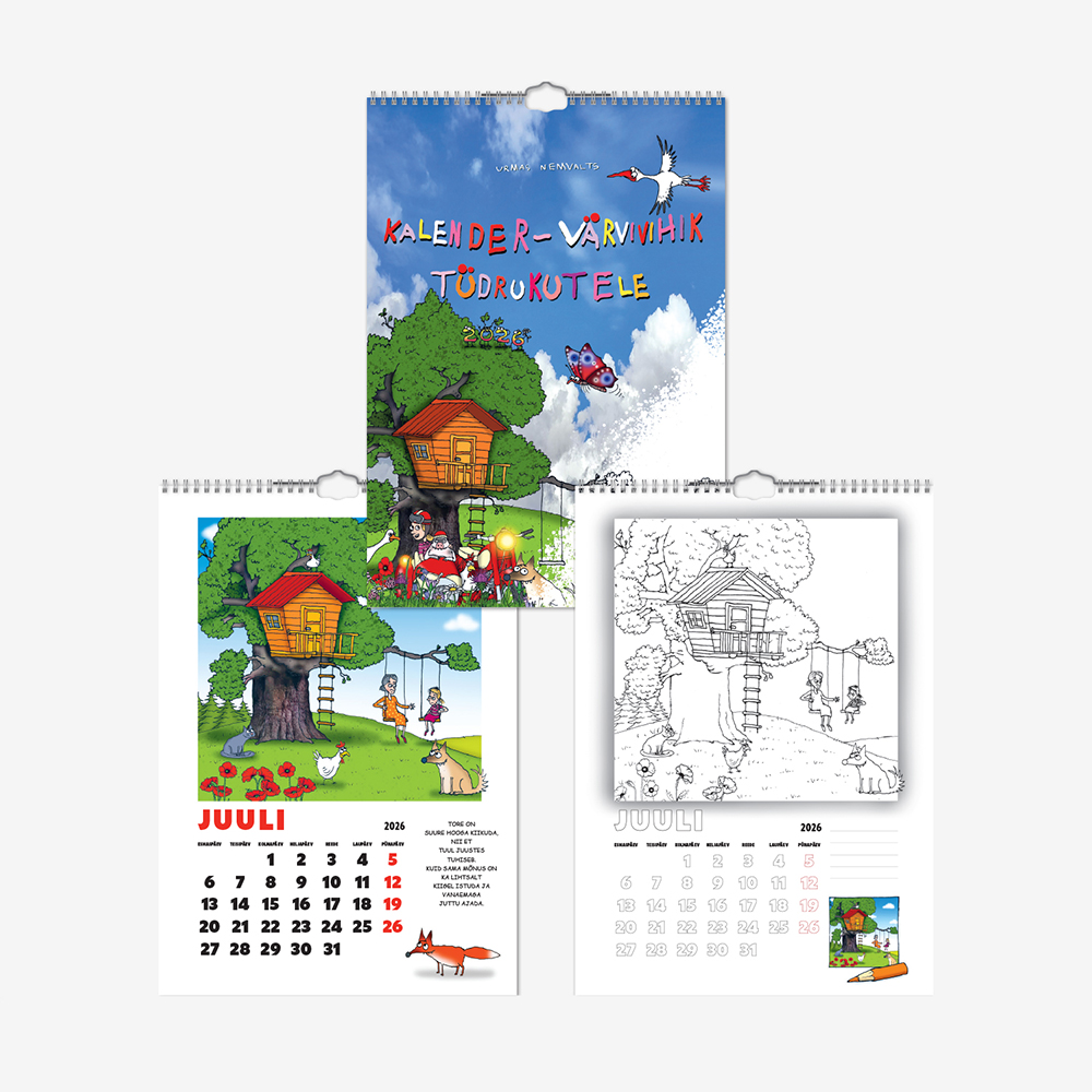 Kalender - Värvivihik tüdrukutele