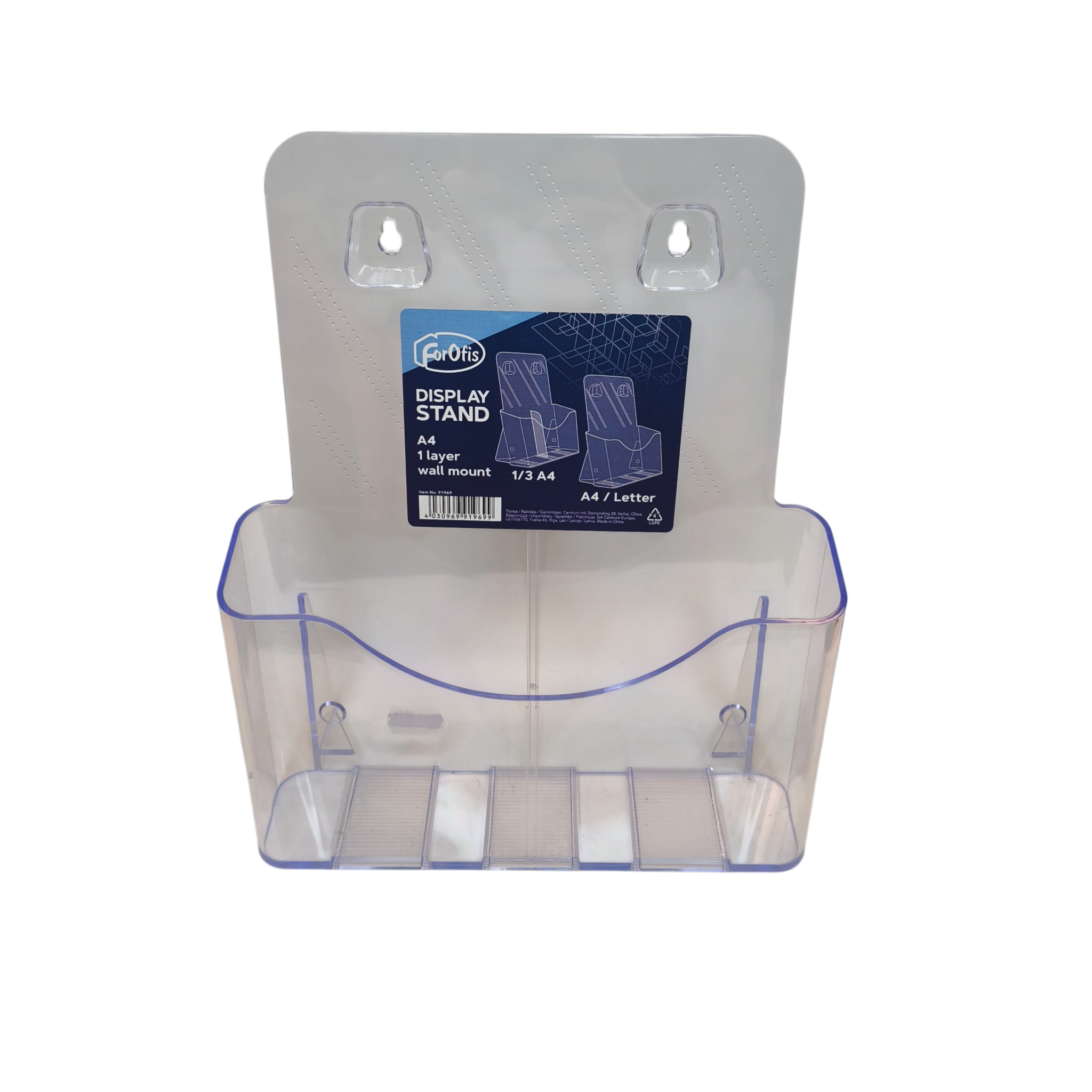 Infolehtede alus lauale A4 Forofis läbipaistev akrüül