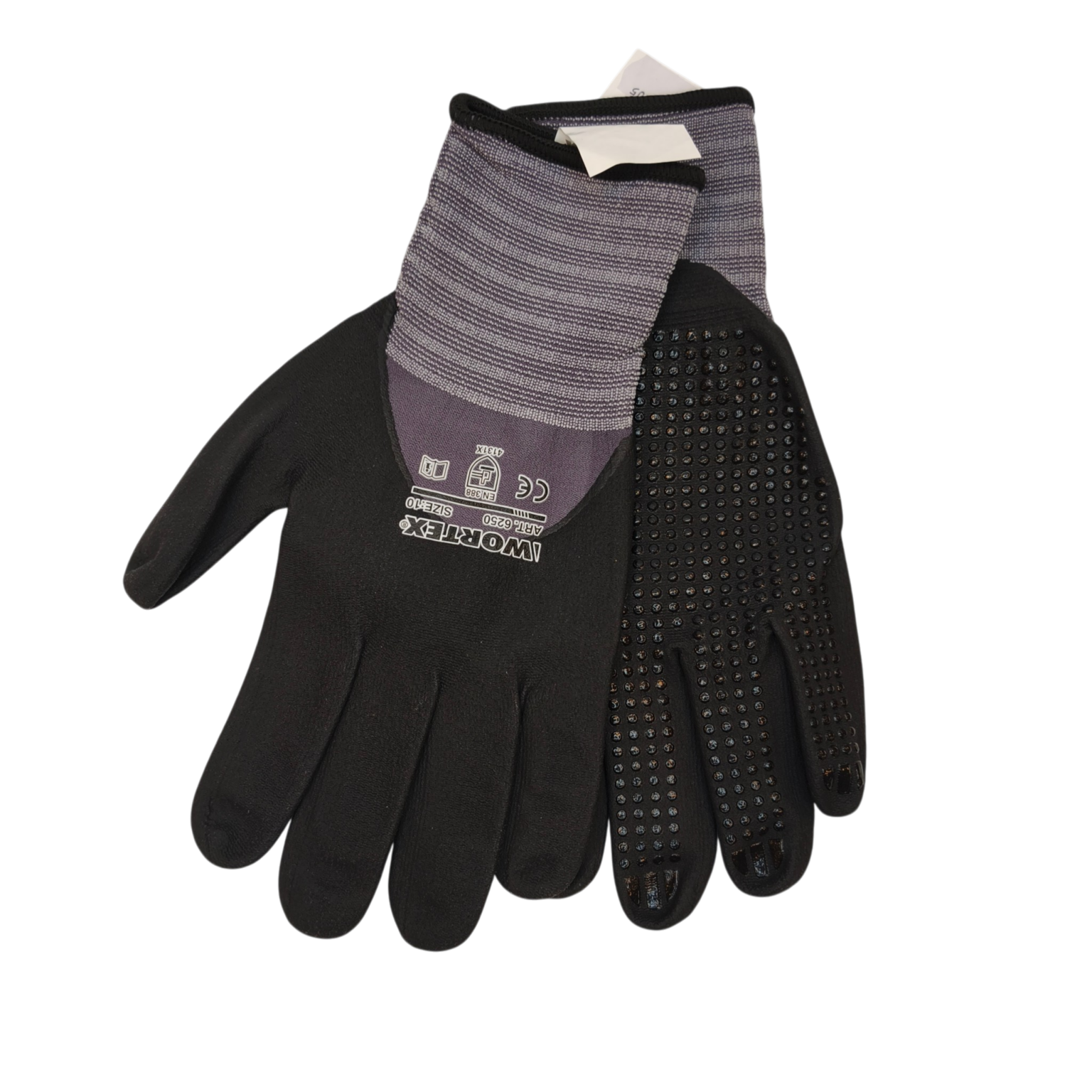 Wortex sõrmikud nitriilkatte ja mikropunktidega XL/10  (6250)