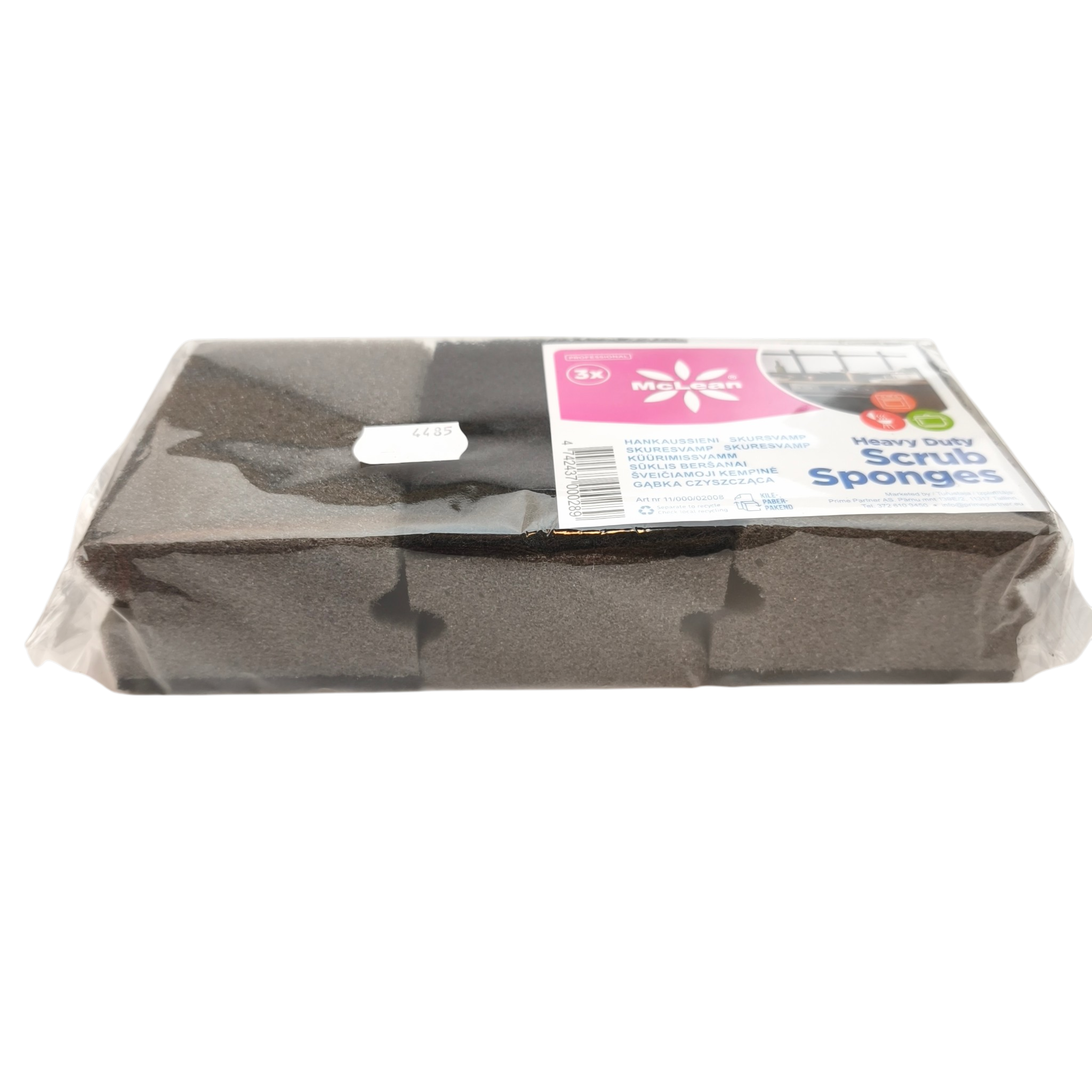 McLean soonega küürimissvamm eriti tugev 3tk/pk must