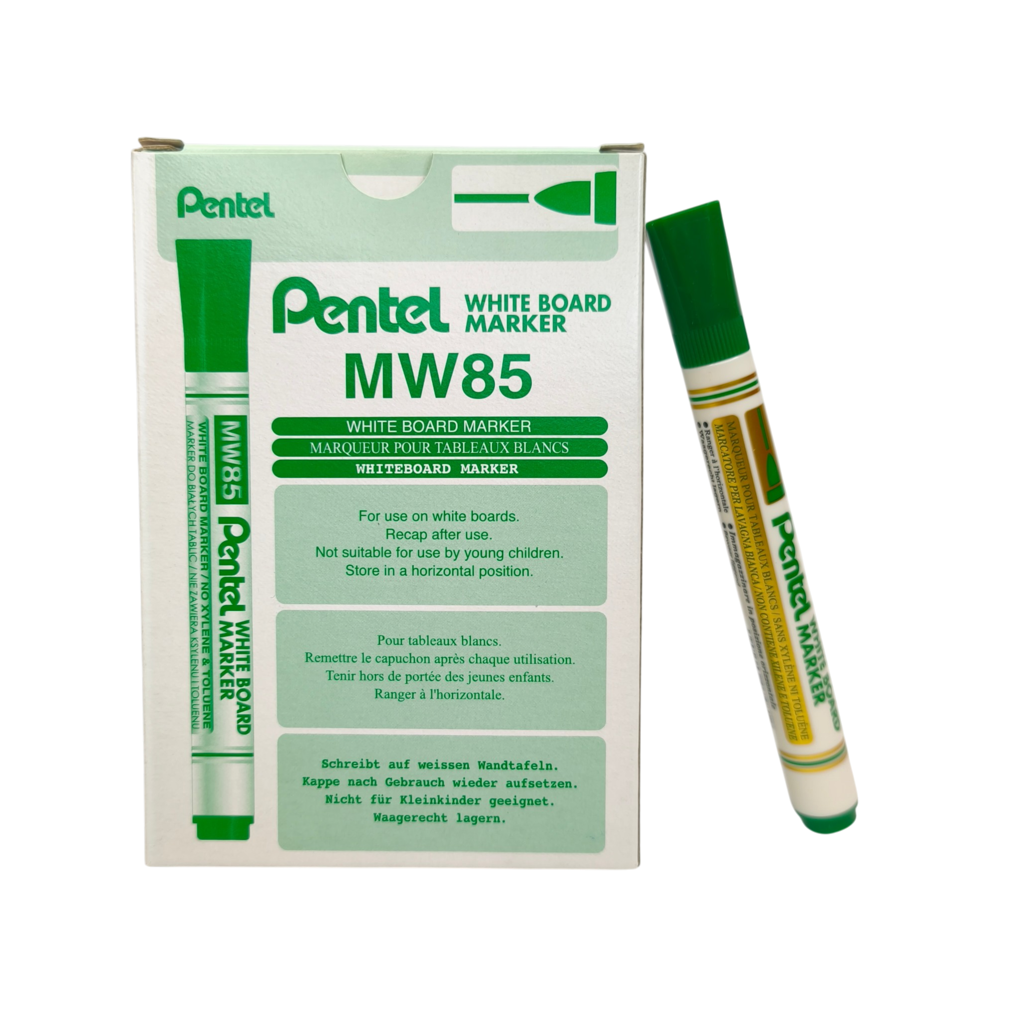 Valgetahvlimarker MW85 roheline 4,2mm Pentel