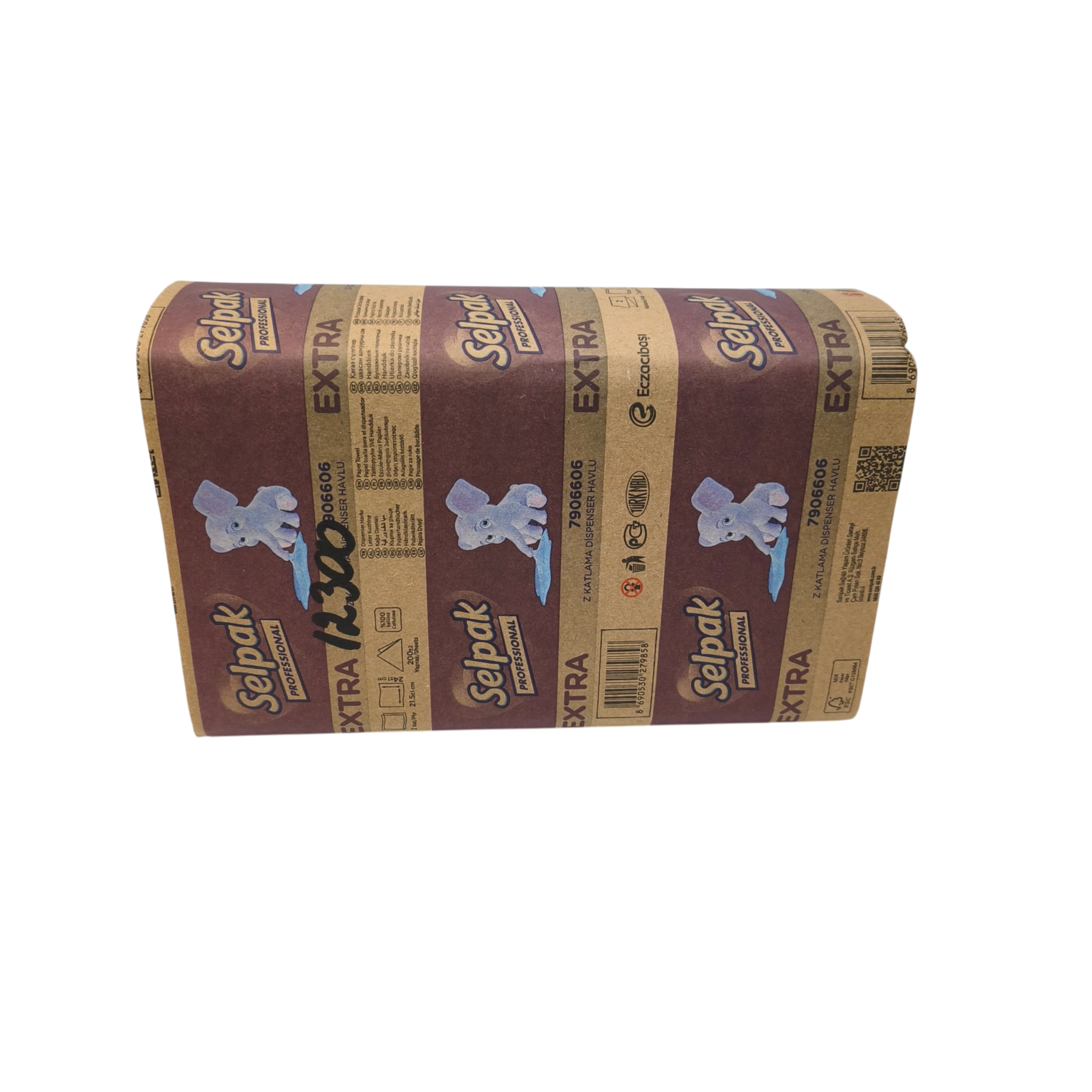 Lehtpaber Selpak PRO Extra Z-Fold 2x 21,5x24cm 200lehte/pk 12pk/kst