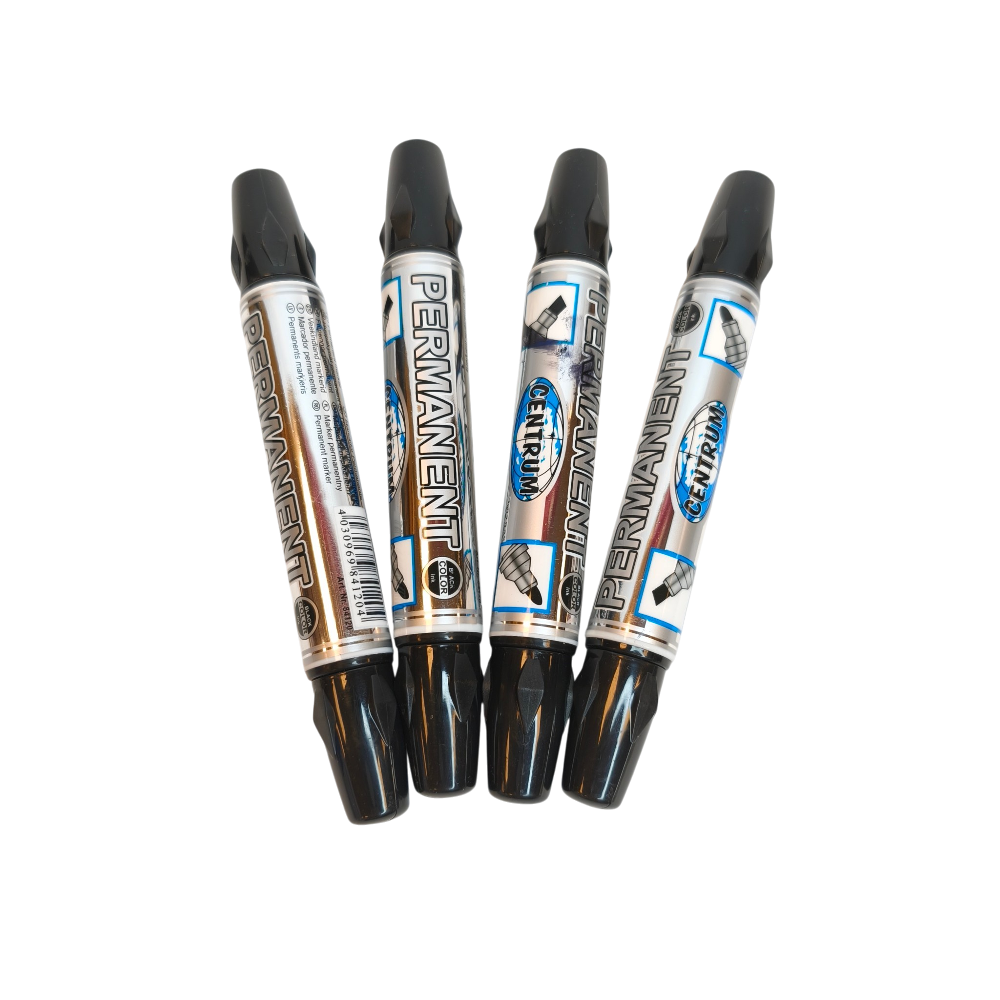 Marker kahe otsaga Centrum 1-5mm + 3mm permanent must