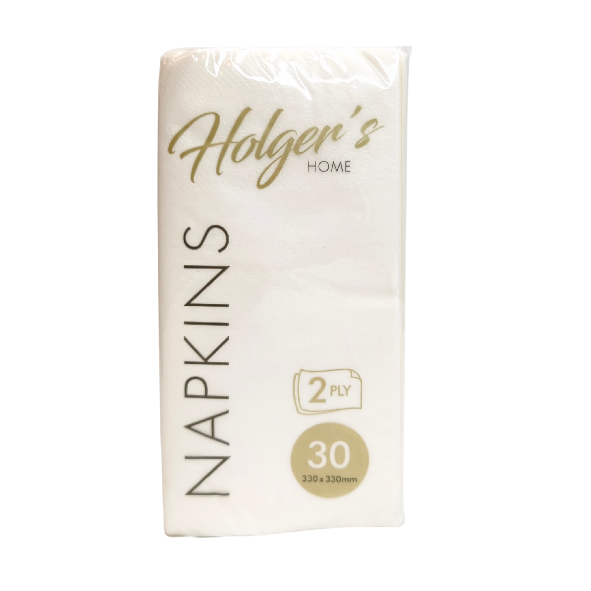 Salvrätikud Holger´s 33x33 2x valge 30tk/pk