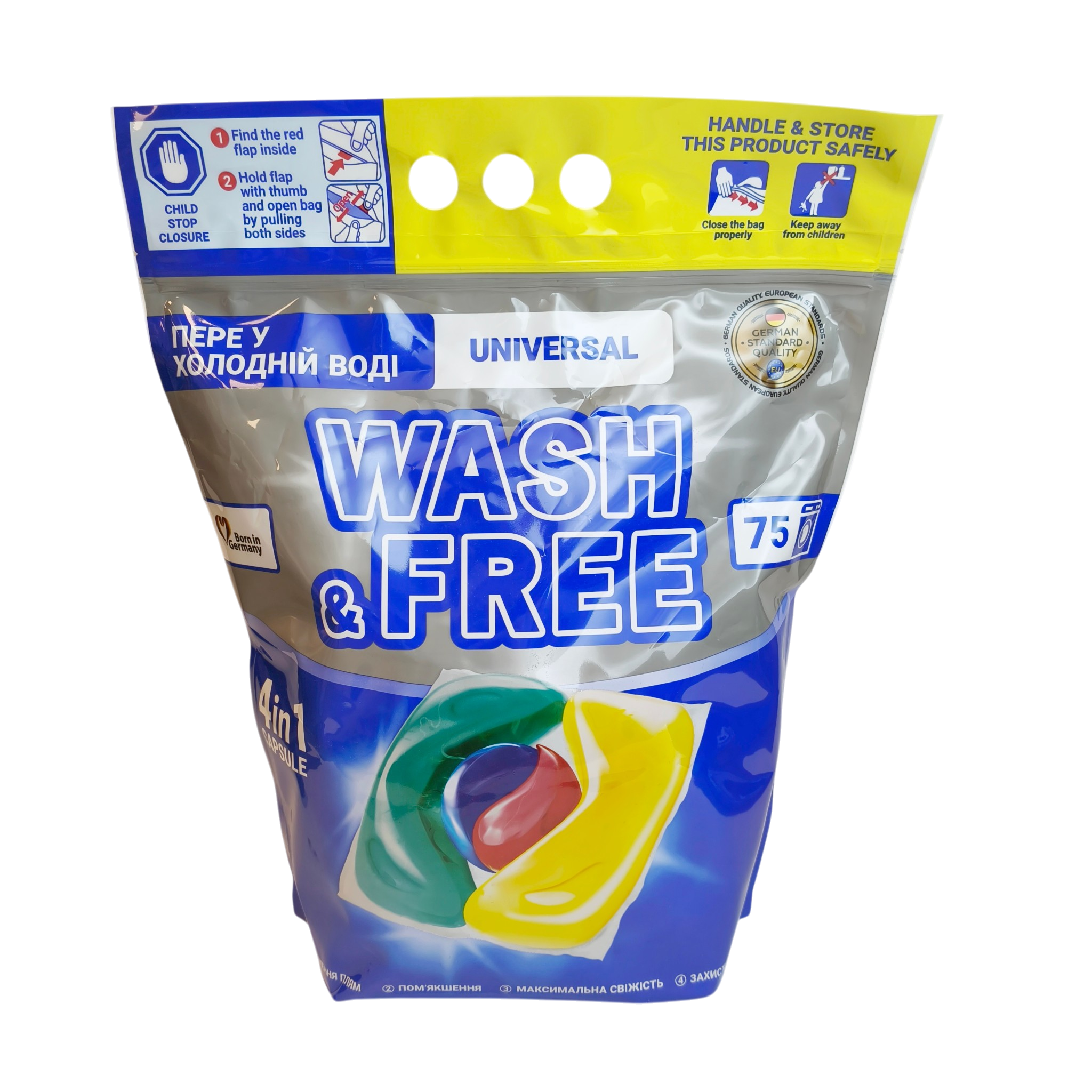 Pesukapslid Wash&Free 75tk/pk