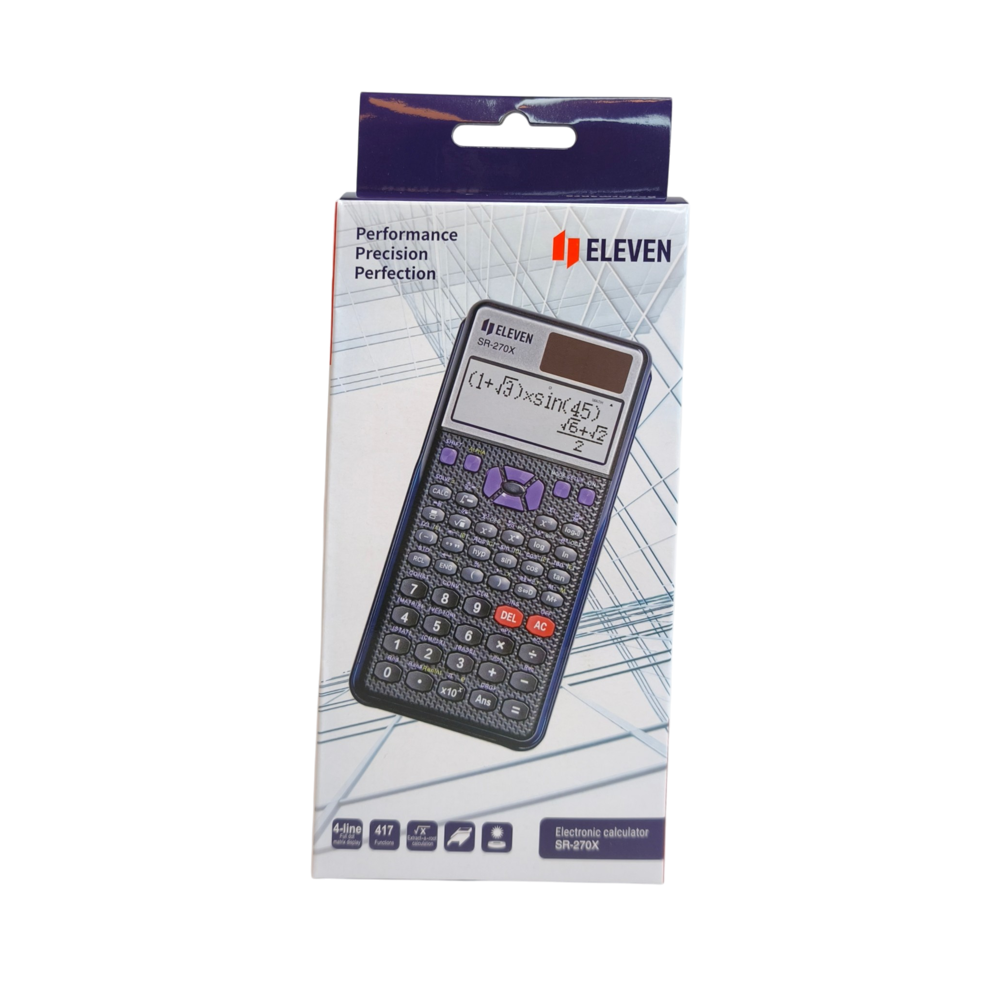 Kalkulaator funktsioon Eleven SR270XE 10+2 kohta must 274 funktsiooni