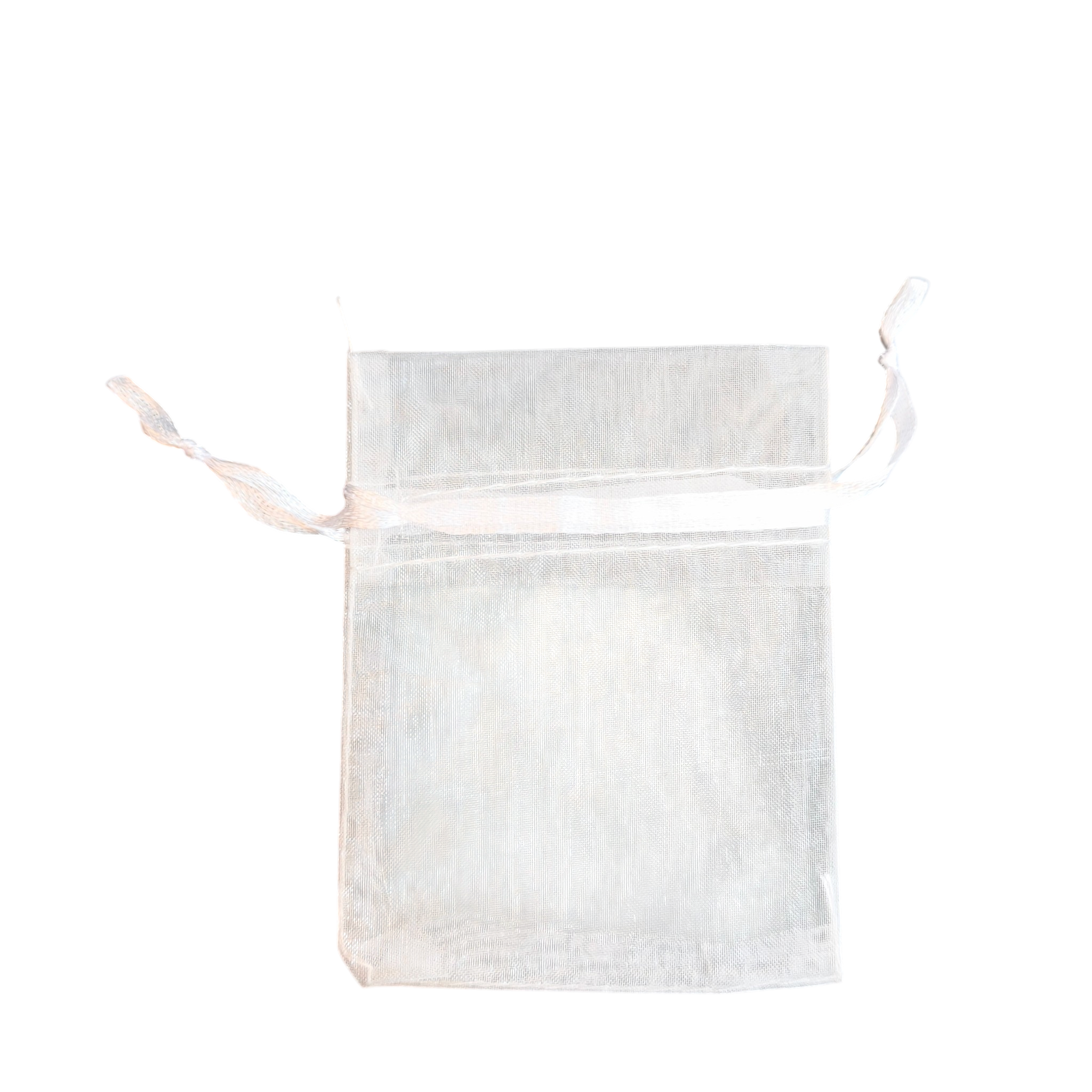 Organza kott nööriga 7x9cm valge 10tk/pk