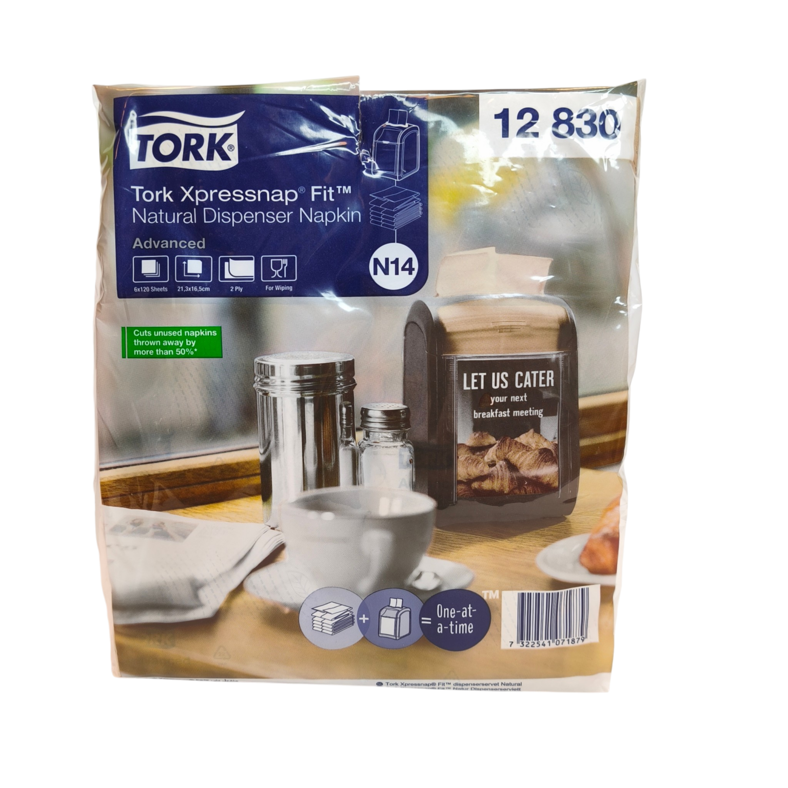 Salvrätik Tork Xpressnap Fit N14 loodusvalge 720lehte/pk