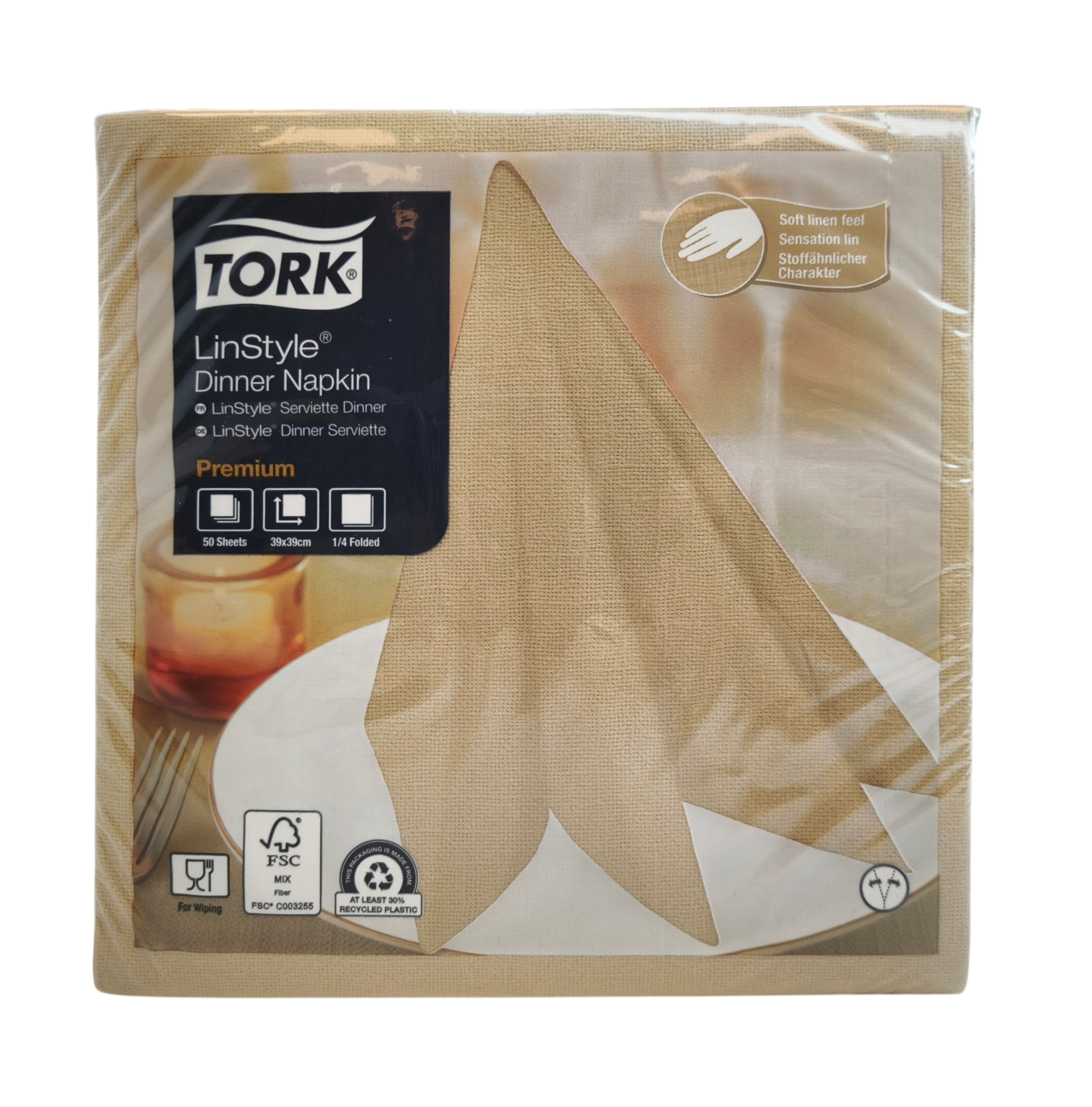Tork LinStyle õhtusöögisalvrätikud 4F 39x39cm 50tk/pk - Image 2
