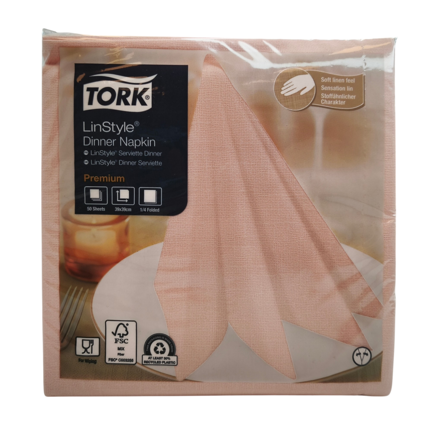Tork LinStyle õhtusöögisalvrätikud 4F 39x39cm 50tk/pk