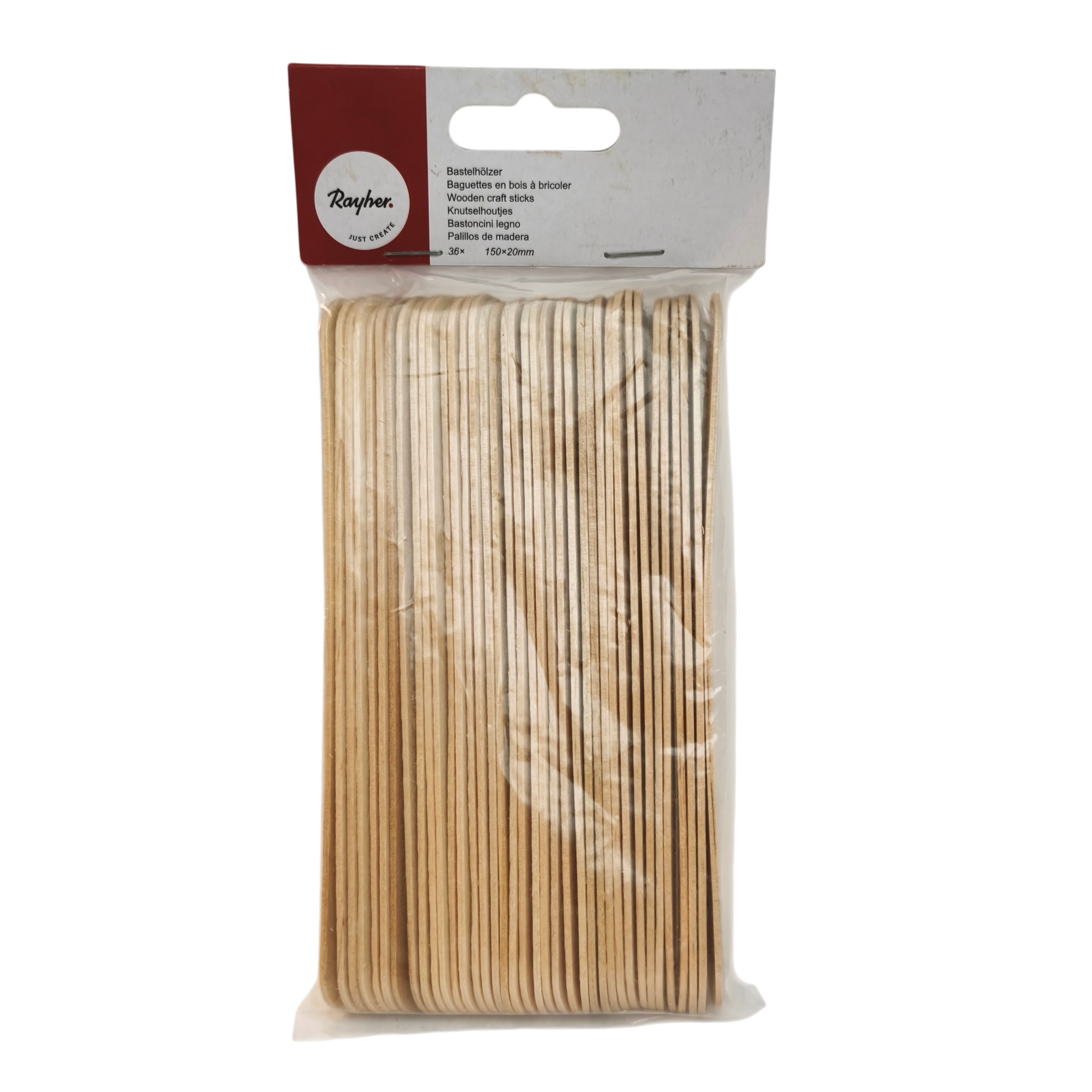 Jäätisepulgad puidust 15x2cm 36tk/pk