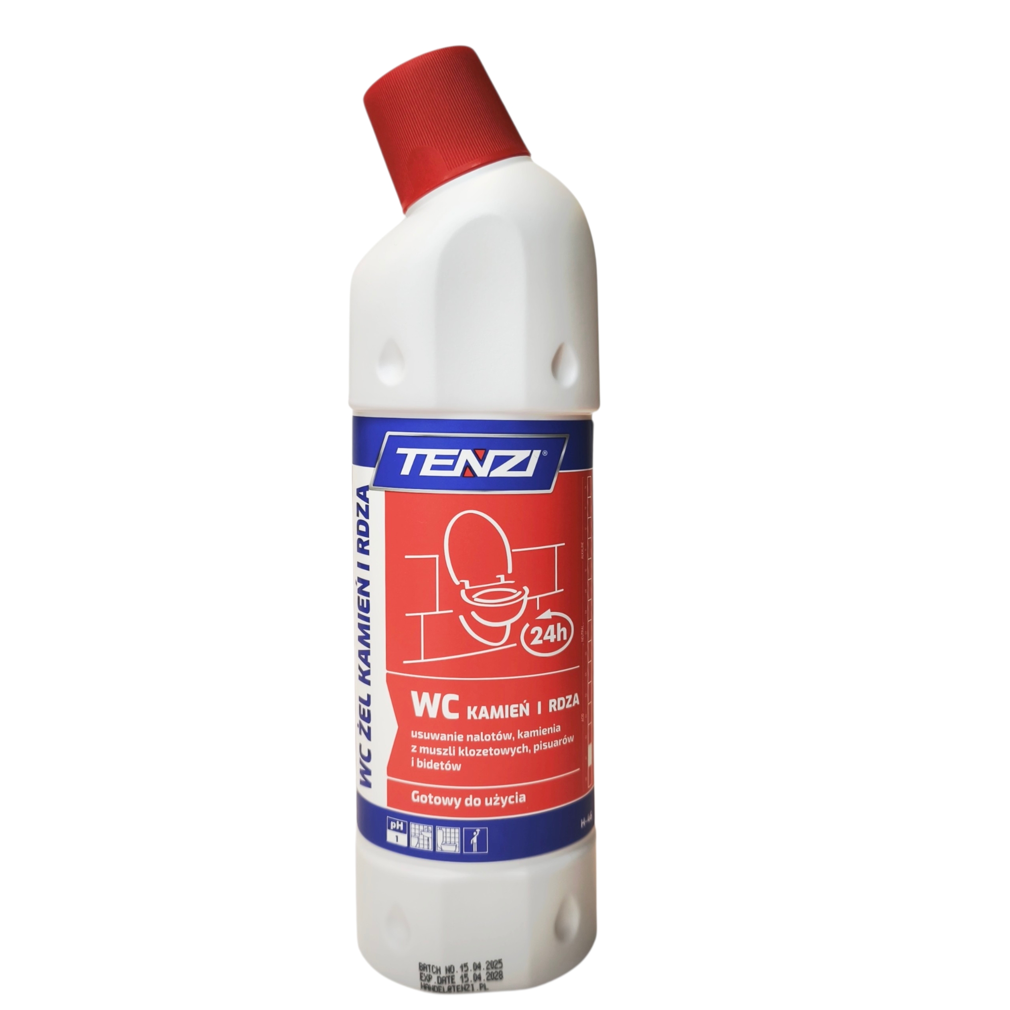 Tenzi WC geel tugevalt määrdunud san ruumide puhastamiseks 750ml pH 1 punane