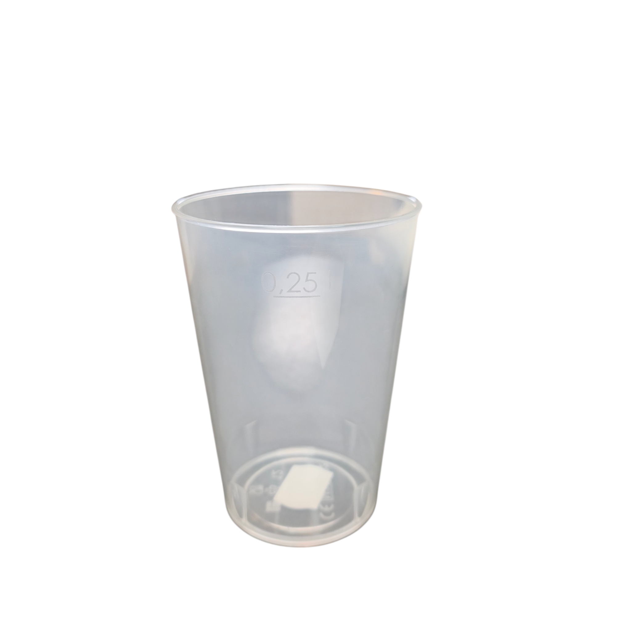 Joogitops PP korduvkasutatav külmale joogile 250ml 288tk/kast