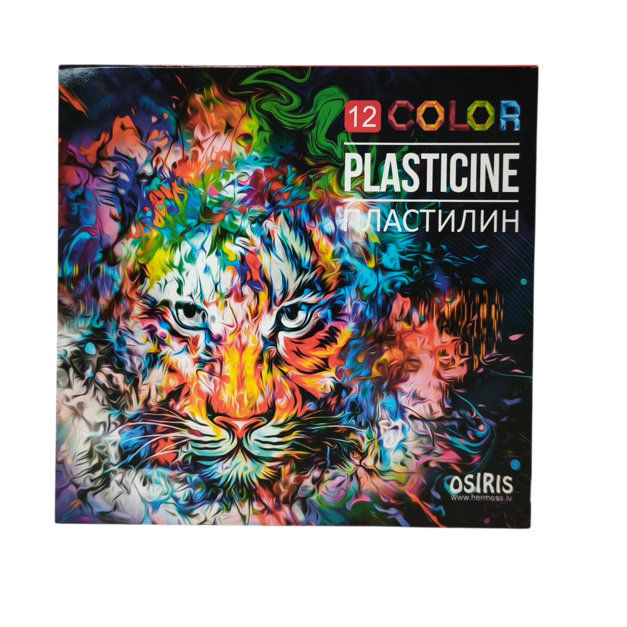 Plastiliin 12 värvi Osiris 240g + nuga