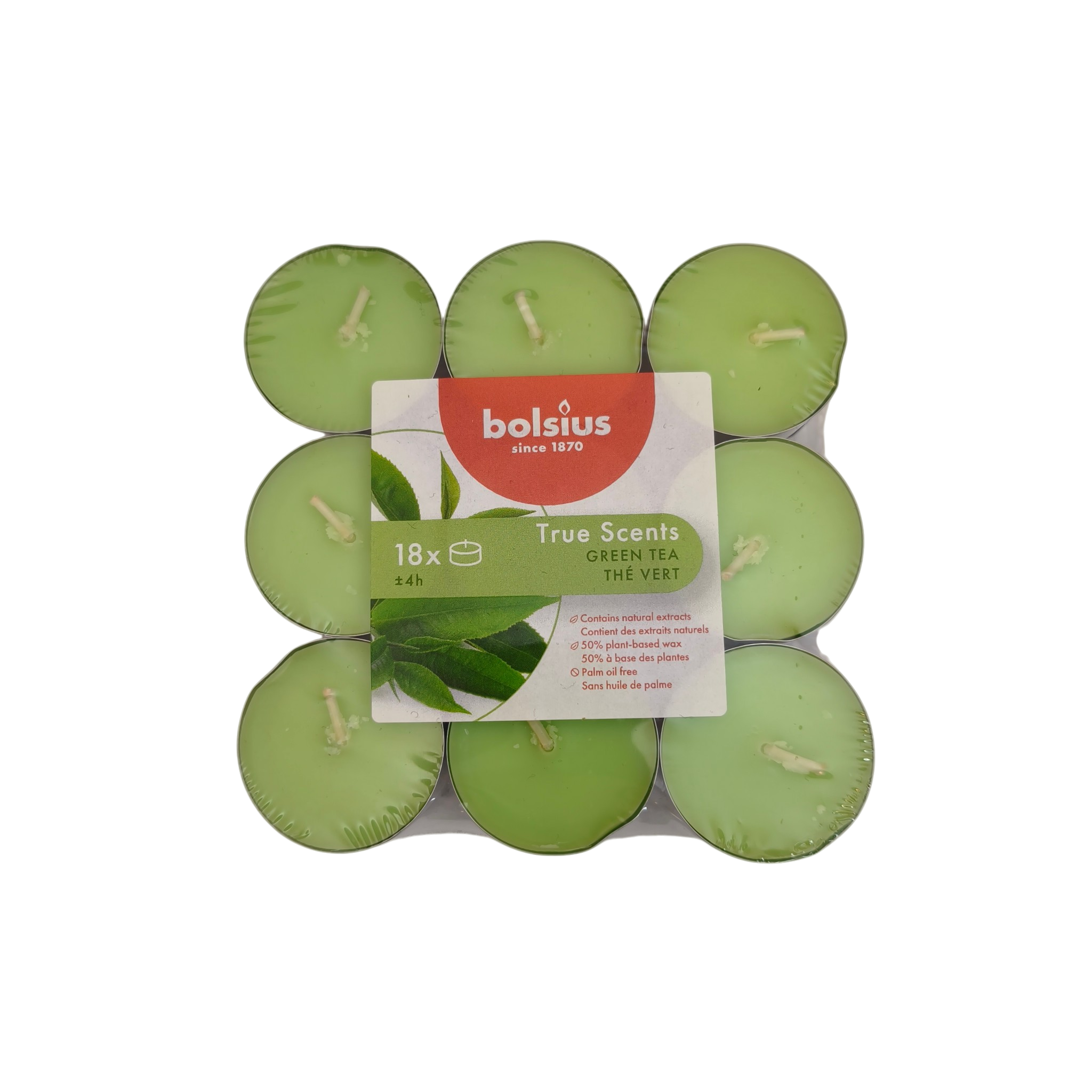 Teeküünal 4h roheline tee 18tk/pk