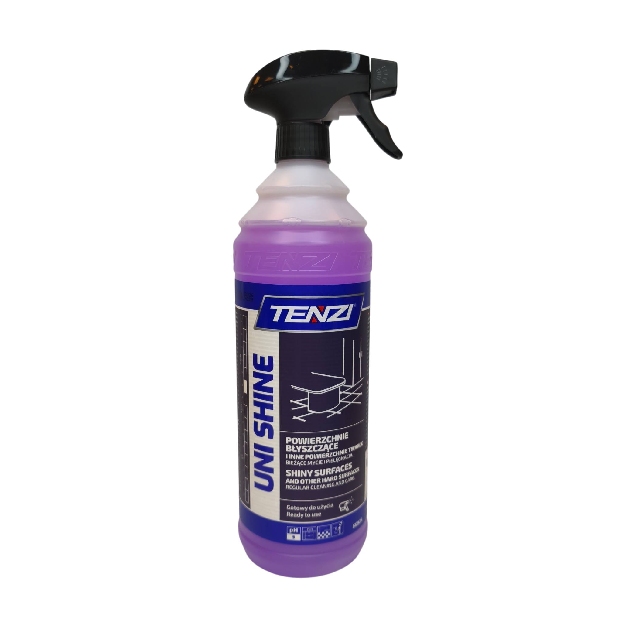 Tenzi Uni Shine aluseline läikivate pindade puhastus- ja hooldusvahend 1 L