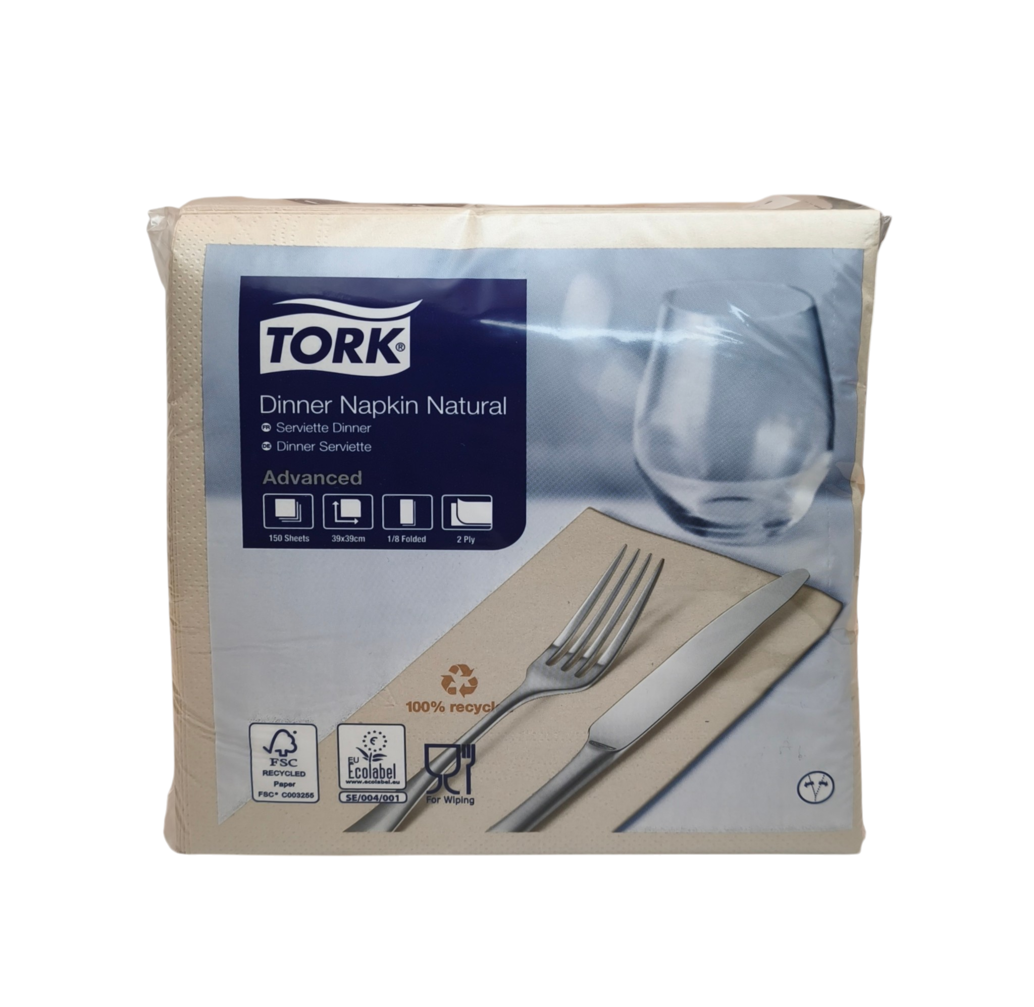 Tork salvr?tikud 39x39cm natural 2-kihiline 150tk/pk